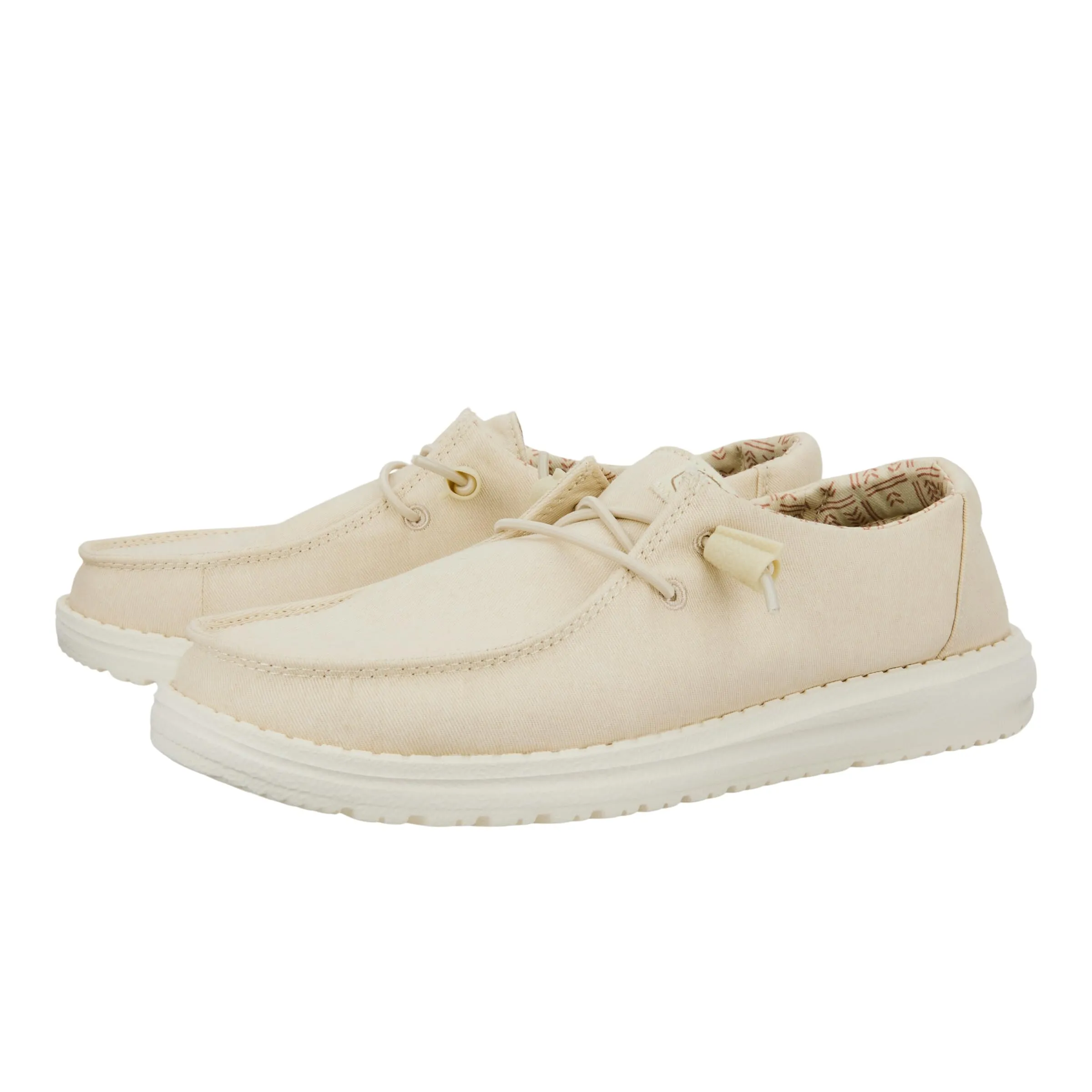 HEYDUDE Wendy Canvas Slip-On Donna, Bianco Crema, 38 EU - immagine 9