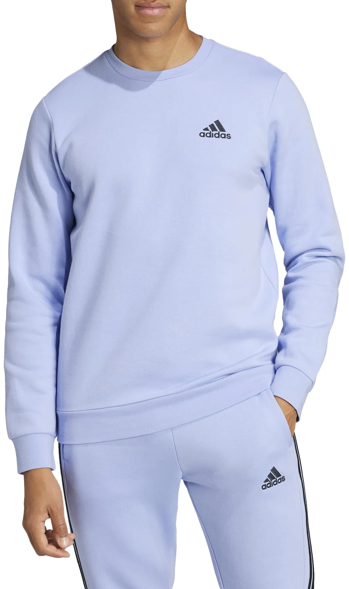 Adidas Feelcozy Essentials Fleece Sweatshirt - Blue Spark, M - immagine 4