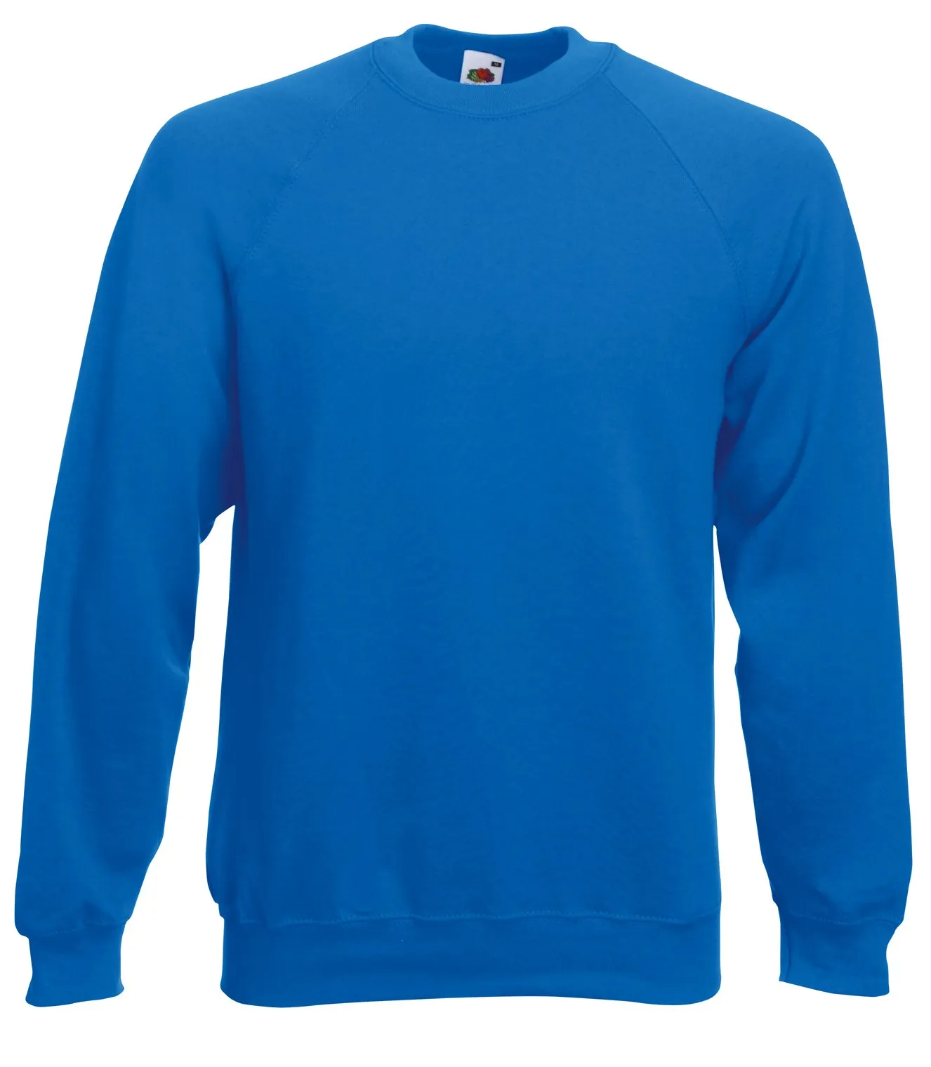 Fruit of the Loom Raglan Sweatshirt Unisex, Royal Blue, M - immagine 2