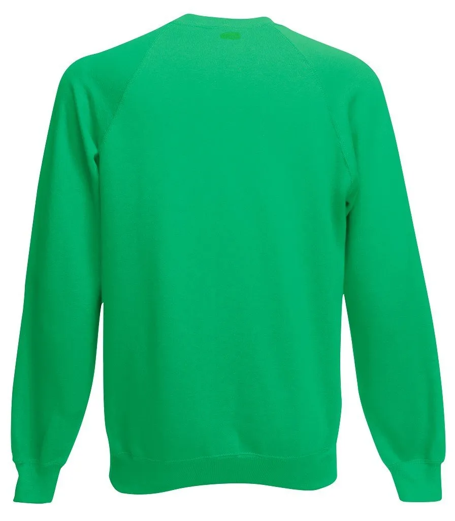 Fruit of the Loom Raglan Felpa 62-216-0 Kelly Verde XXL - immagine 2