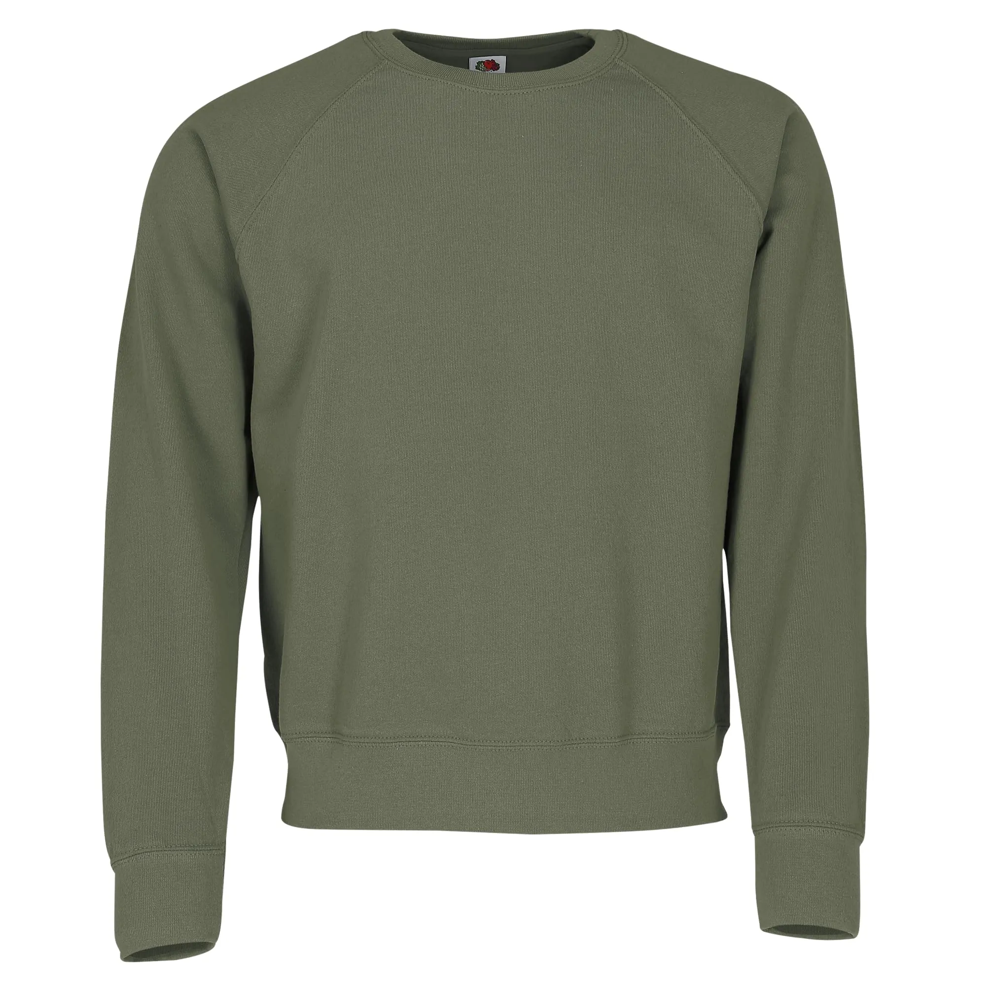 Fruit of the Loom Raglan Sweatshirt, Unisex, Classic Olive, XL - immagine 1
