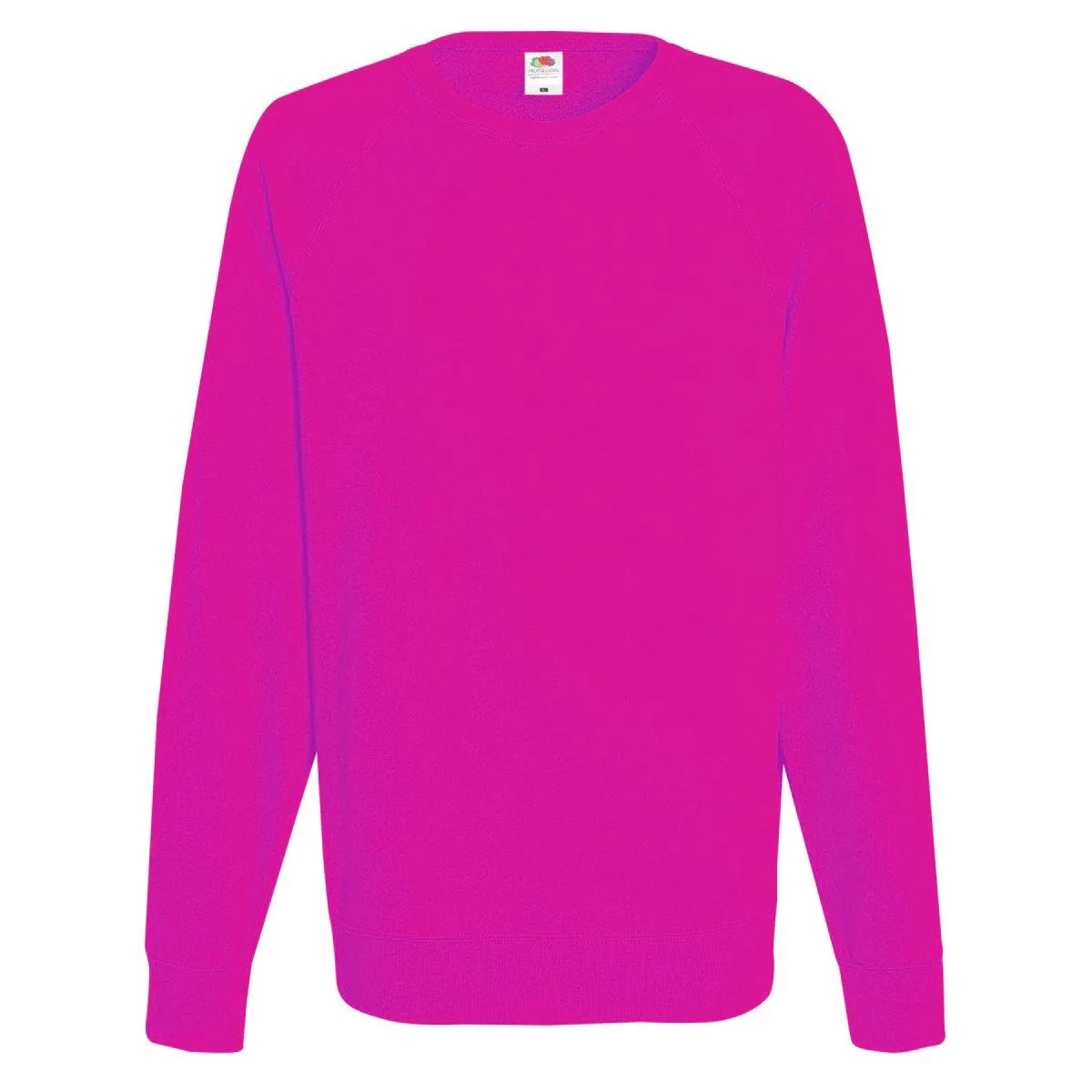 Fruit of the Loom Felpa Girocollo Maniche Raglan Uomo - S - Verde bottiglia - immagine 5