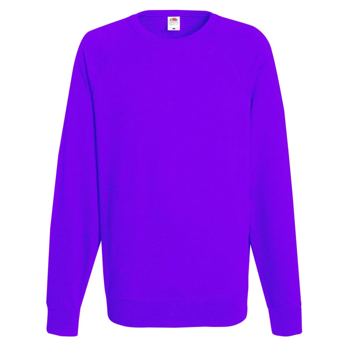 Fruit of the Loom Felpa Girocollo Maniche Raglan Uomo - S - Verde bottiglia - immagine 6