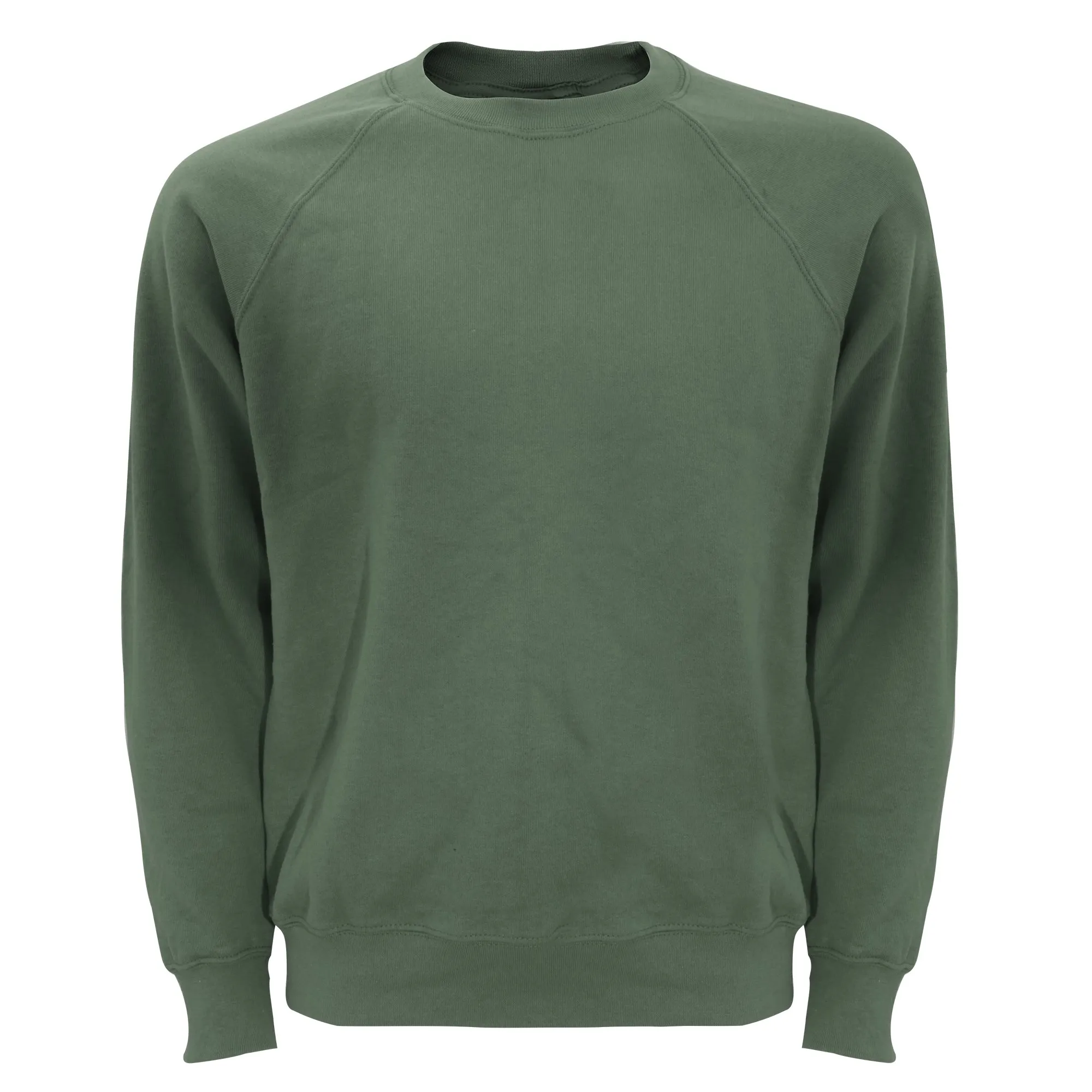 Fruit of the Loom Felpa Girocollo Maniche Raglan Uomo L Verde Kelly - immagine 5