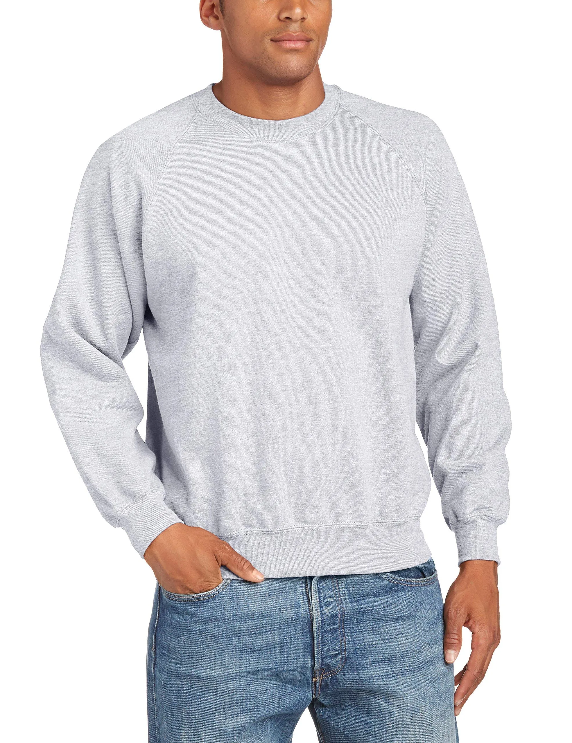 Fruit of the Loom Raglan Sweatshirt, Grigio, Medium - immagine 1