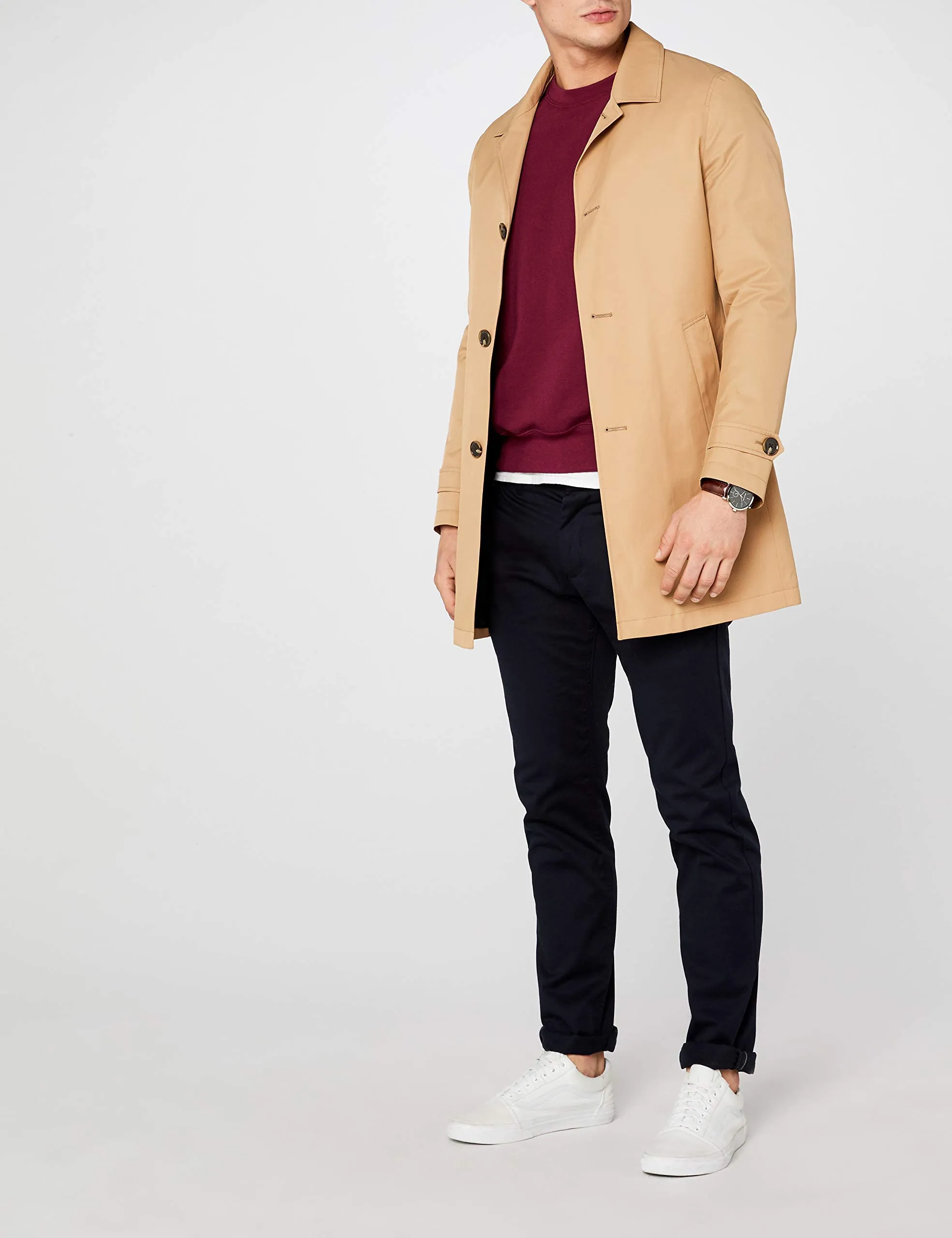 Fruit of the Loom Raglan Sweatshirt, Burgundy, XXL - immagine 2