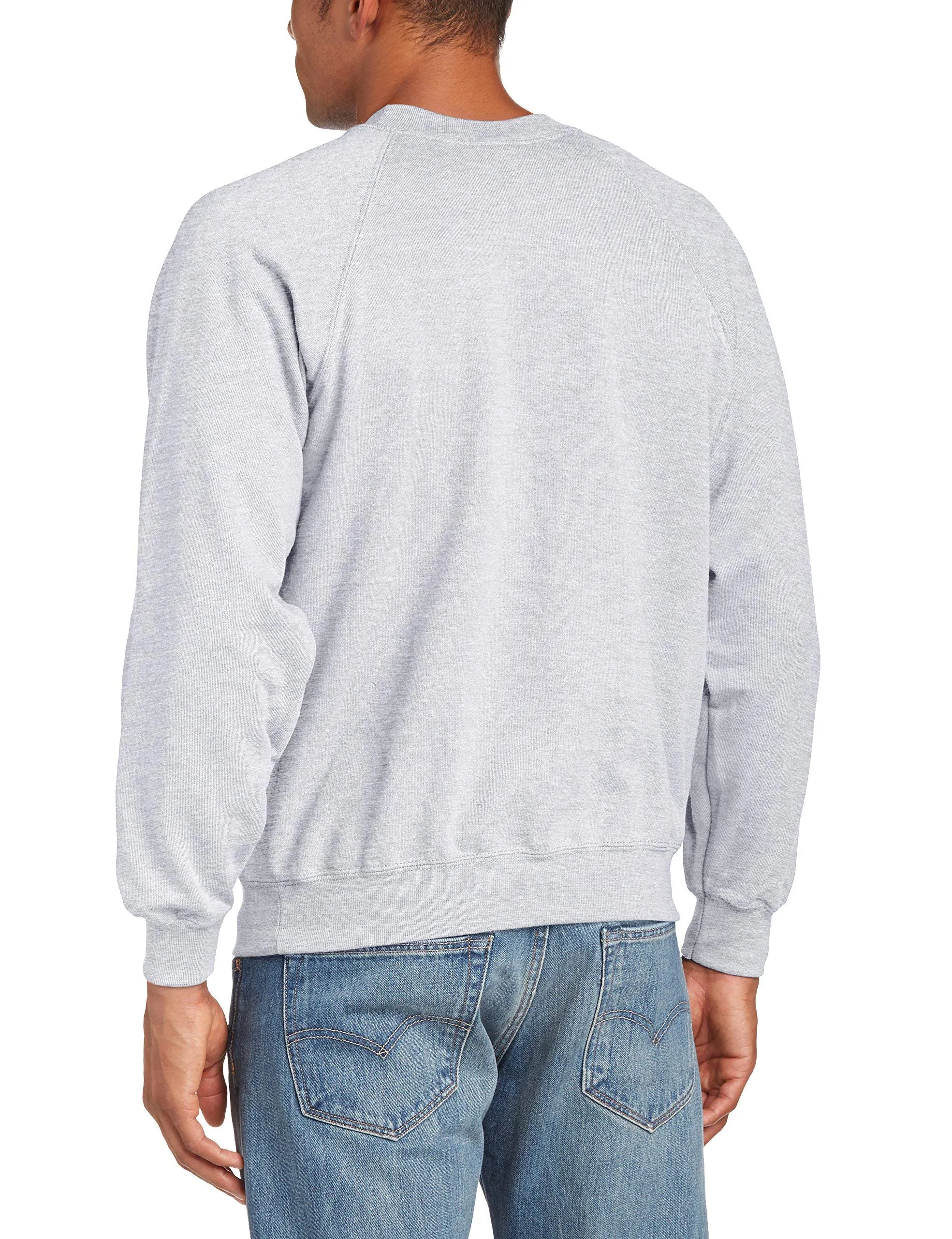 Fruit of the Loom Raglan Sweatshirt, Grigio, X-Large - immagine 2