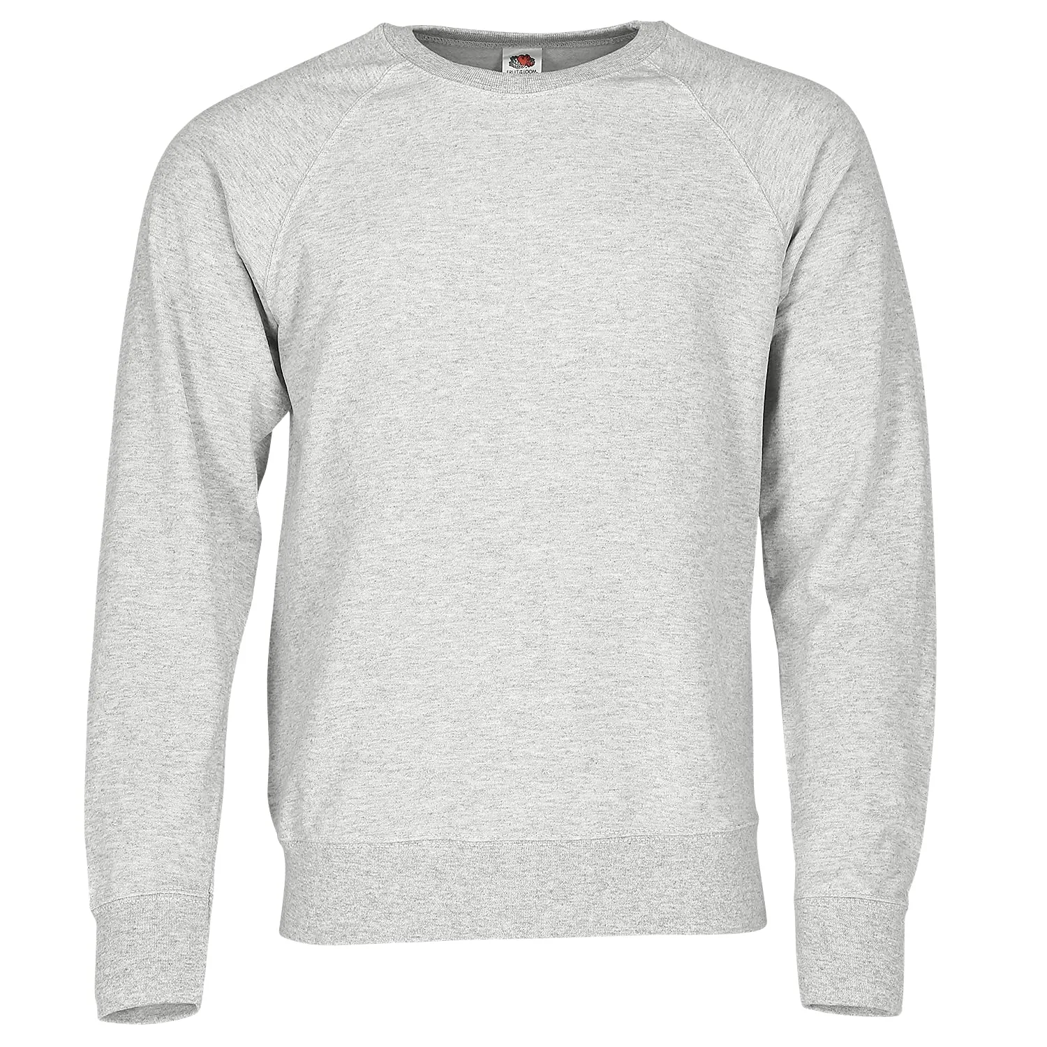 Fruit of the Loom Felpa Raglan Leggera Giacchetto Sportivo, Grigio Heather Grey 94, XL Uomo - immagine 1
