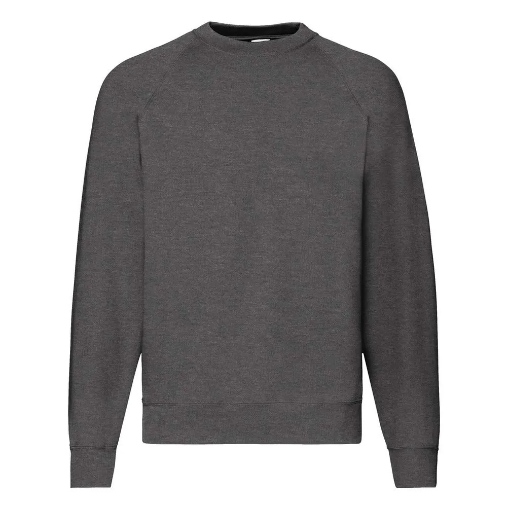 Fruit of the Loom Felpa con maniche raglan, Grigio scuro, XXL - immagine 1