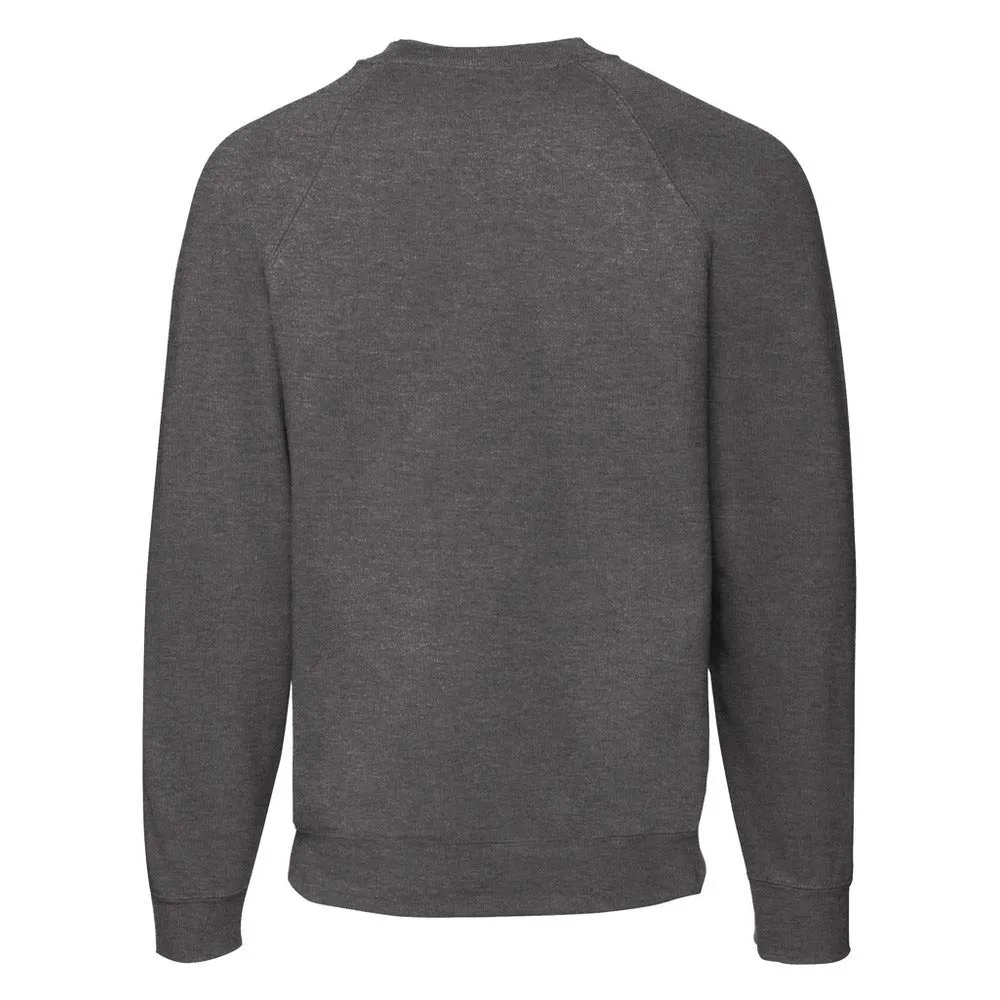 Fruit of the Loom Felpa con maniche raglan, Grigio scuro, XXL - immagine 2