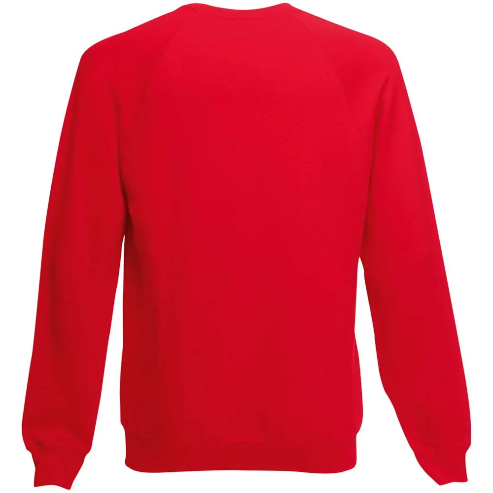 Fruit of the Loom Felpa con maniche raglan, Grigio scuro, XXL - immagine 8