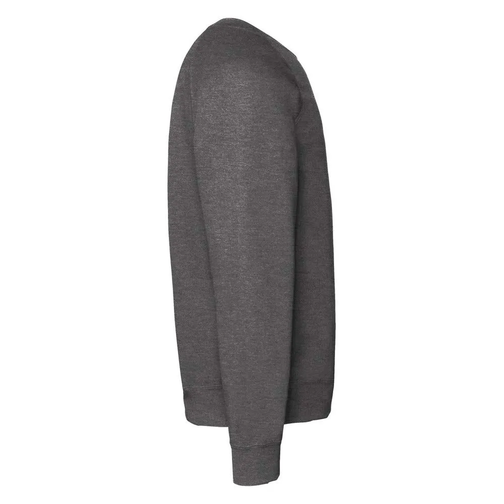 Fruit of the Loom Felpa con maniche raglan, Grigio scuro, L - immagine 3