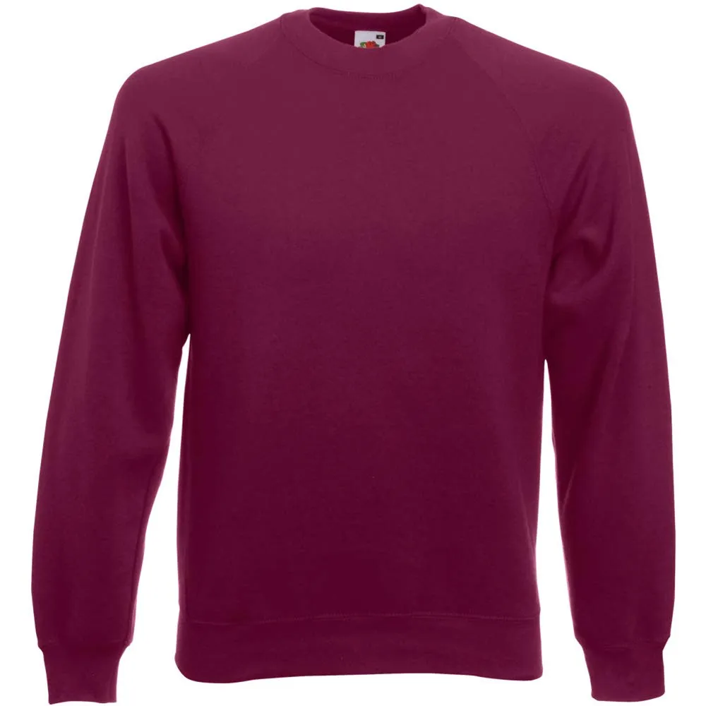 Fruit of the Loom Felpa con maniche raglan, Grigio scuro, L - immagine 9