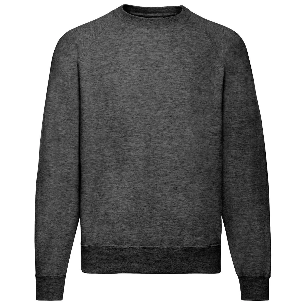 Fruit of the Loom Felpa Maniche Raglan Uomo, Melange Scuro, XXL - immagine 1