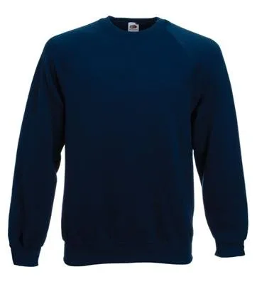 Fruit of the Loom Felpa da uomo Blu Navy Vintage L - immagine 1
