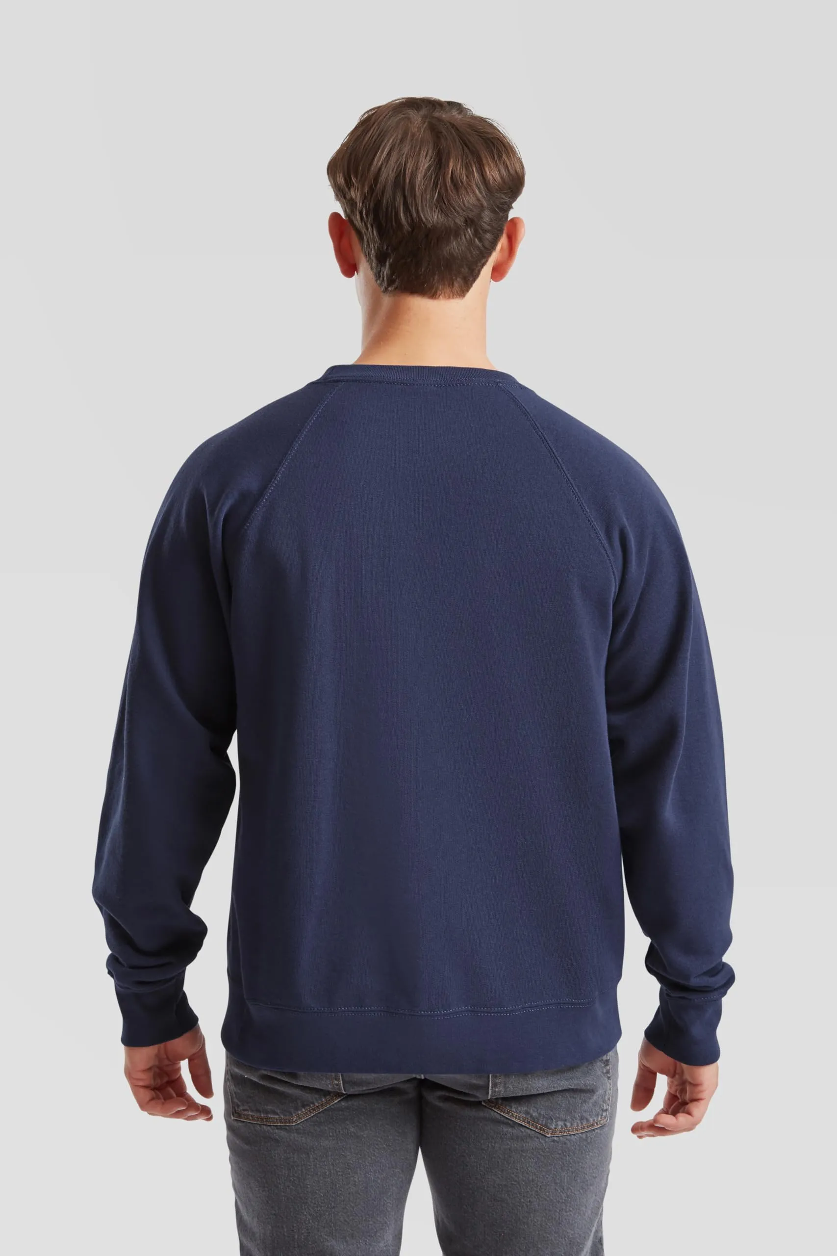 Fruit of the Loom Felpa classica con maniche raglan, Blu Navy, M - immagine 5