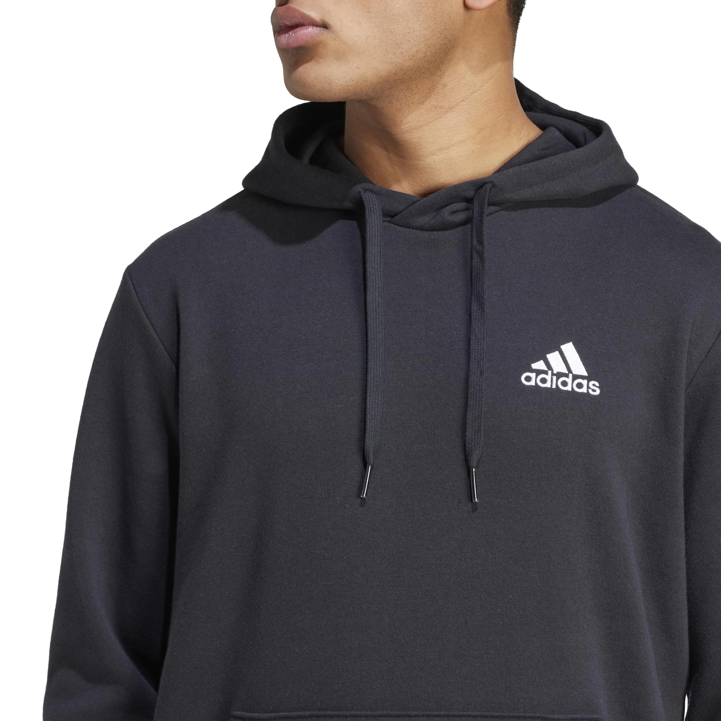 adidas Essentials Fleece Hoodie, Black/White, M Men - immagine 5