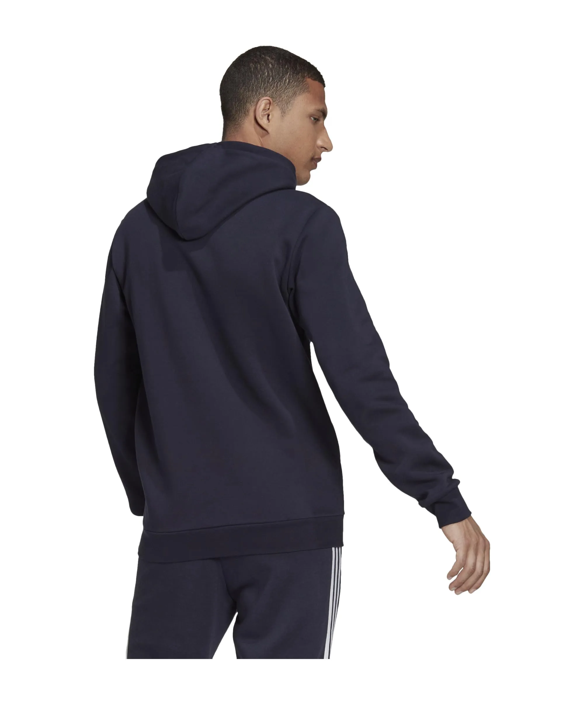 adidas Essentials Fleece Hoodie - Legend Ink/White, M Uomo - immagine 2