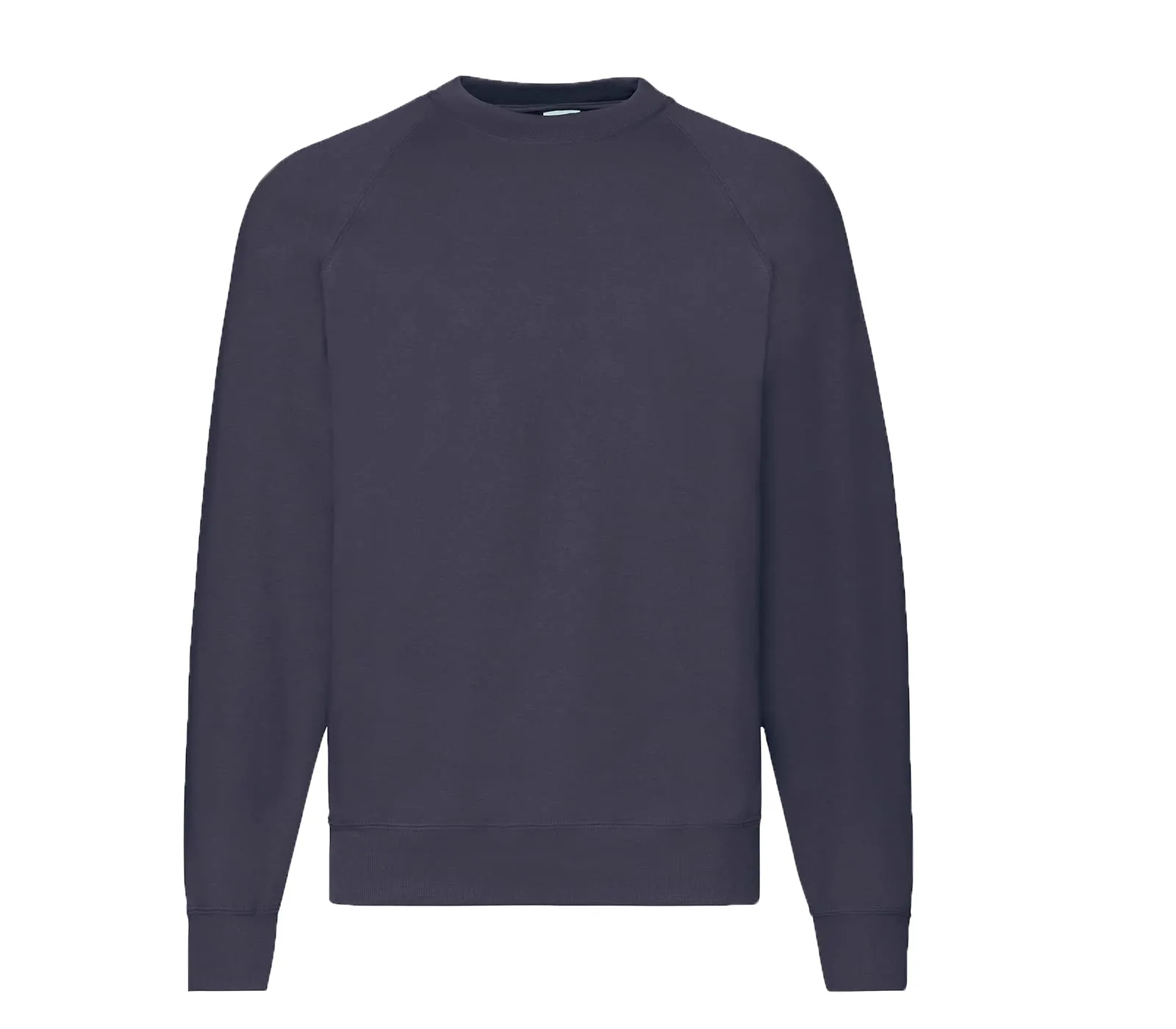 Fruit of the Loom Felpa da uomo con maniche raglan, Blu Navy Screziato, L - immagine 1