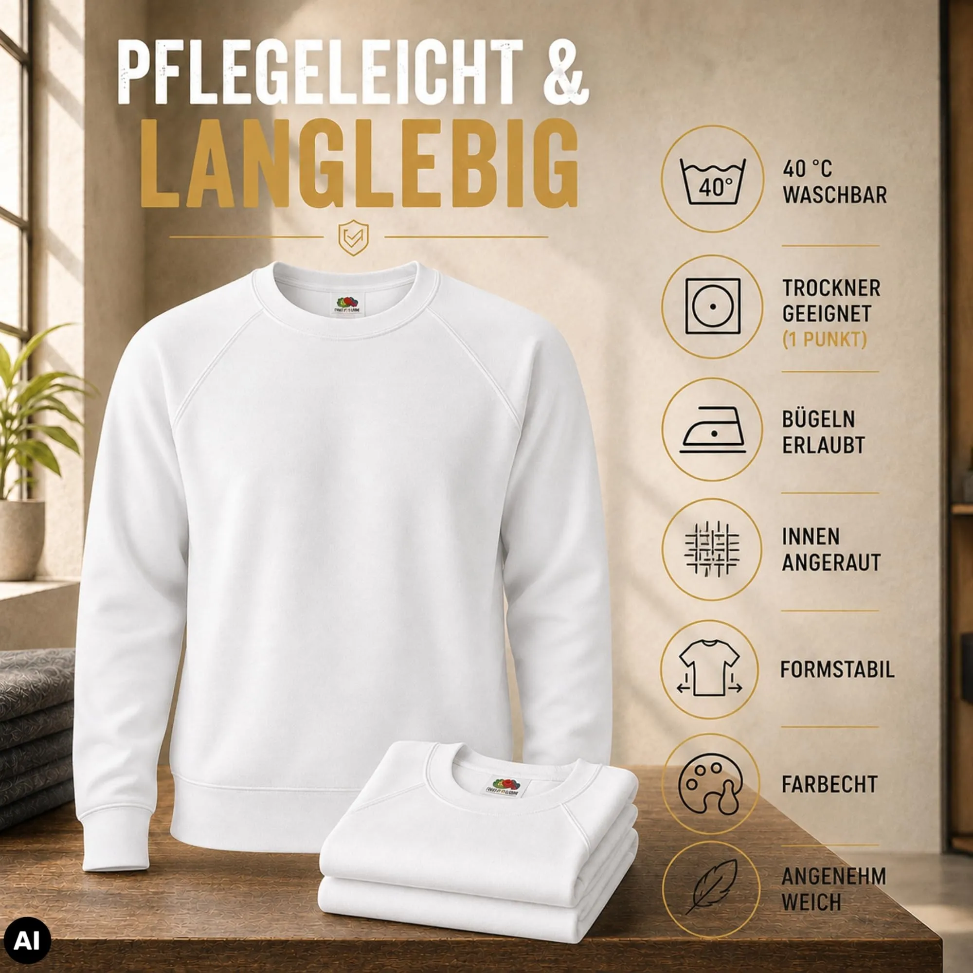 Fruit of the Loom Felpa Raglan da uomo 62-216-0, Dark Heather, L - immagine 5