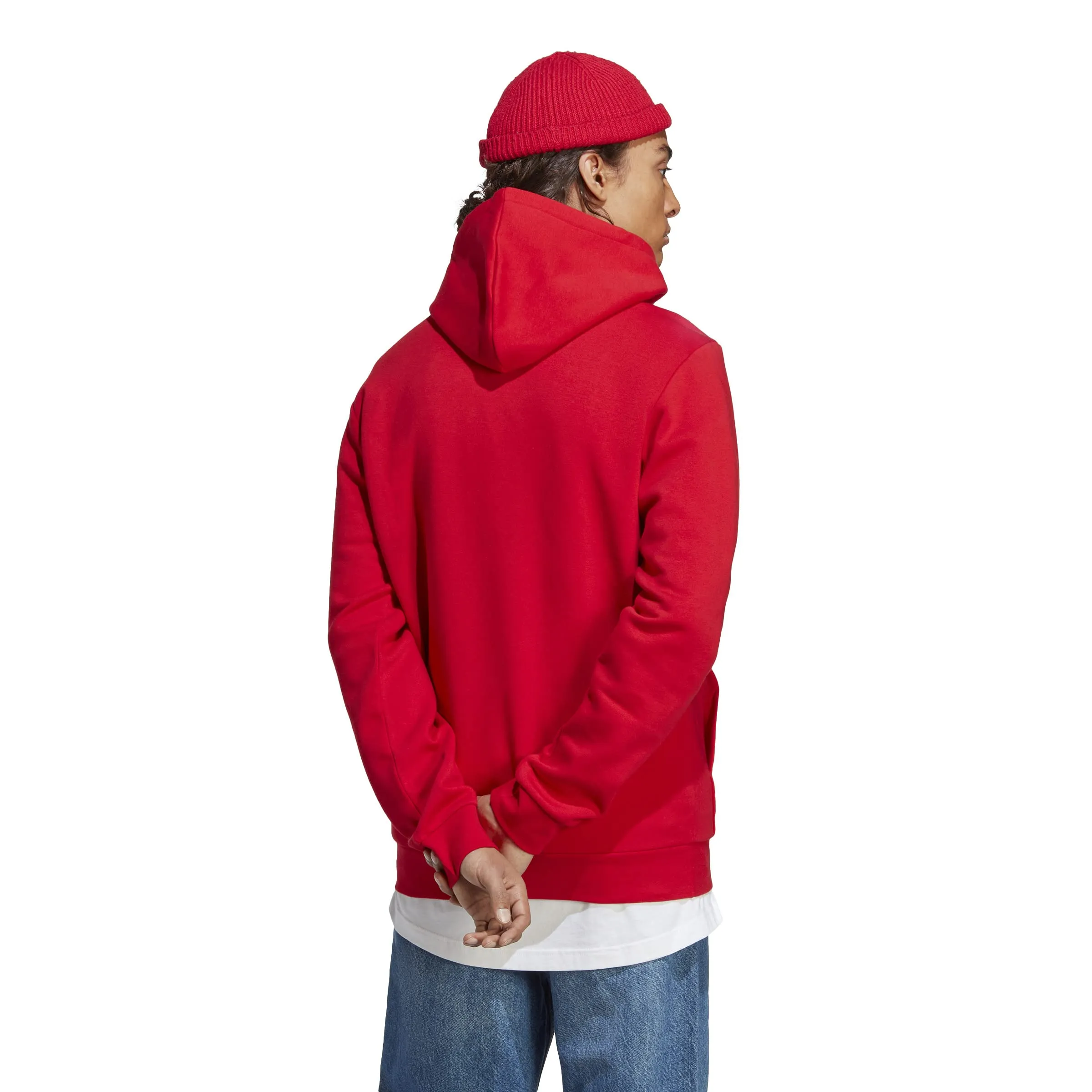 adidas Essentials Fleece Hoodie - Scarlet - XL Uomo - immagine 2