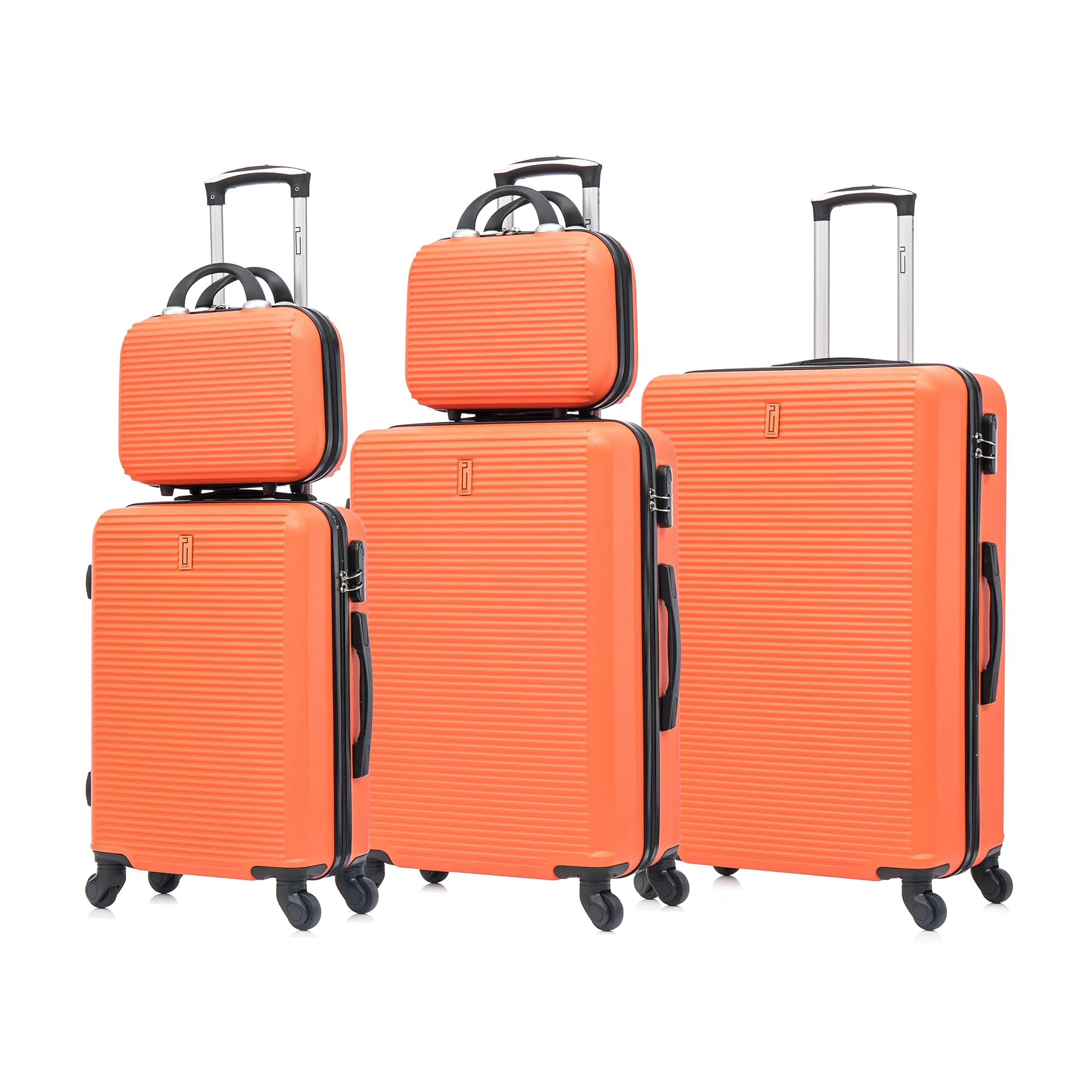 CELIMS Set Valigie 5 Pezzi, Arancione - immagine 1