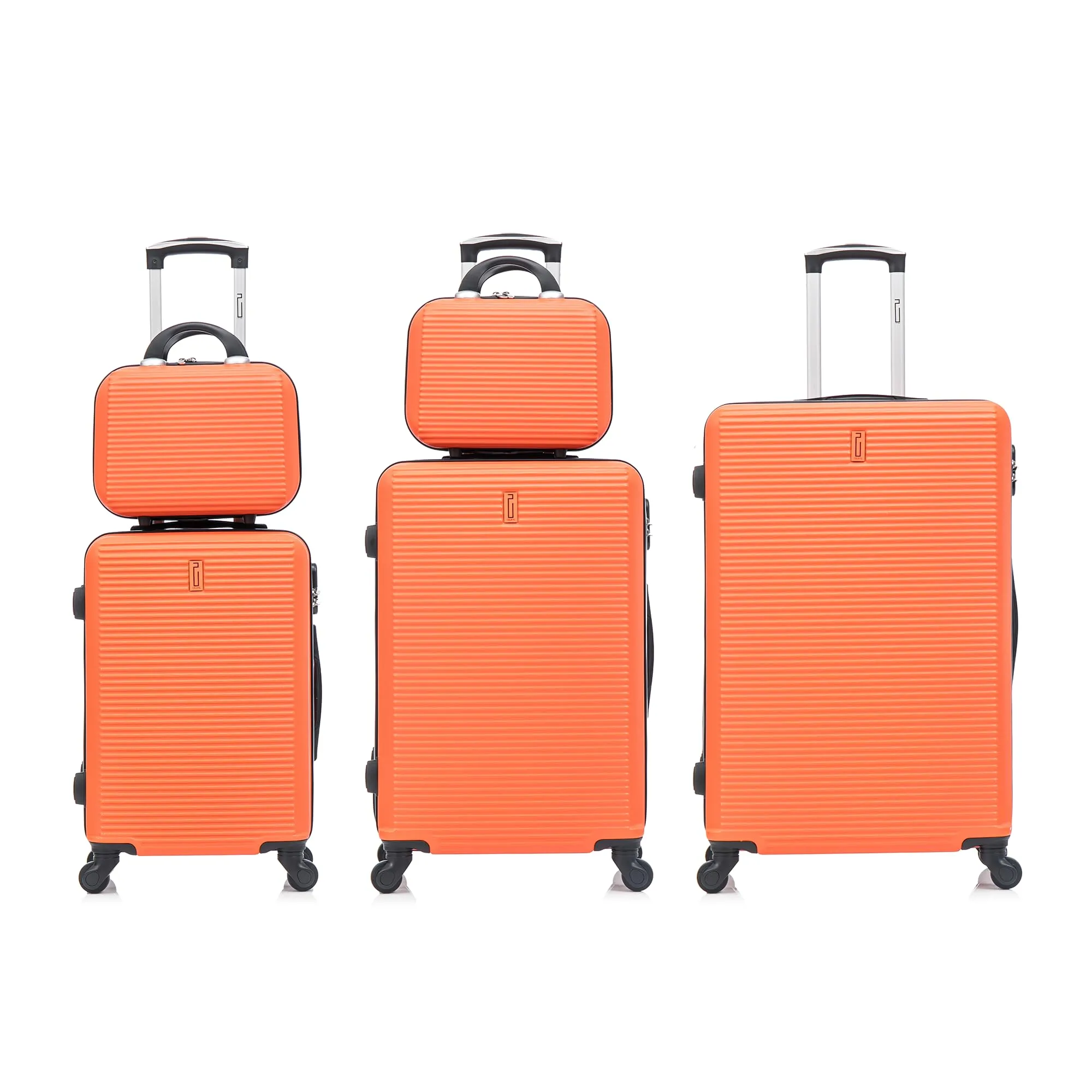 CELIMS Set Valigie 5 Pezzi, Arancione - immagine 2