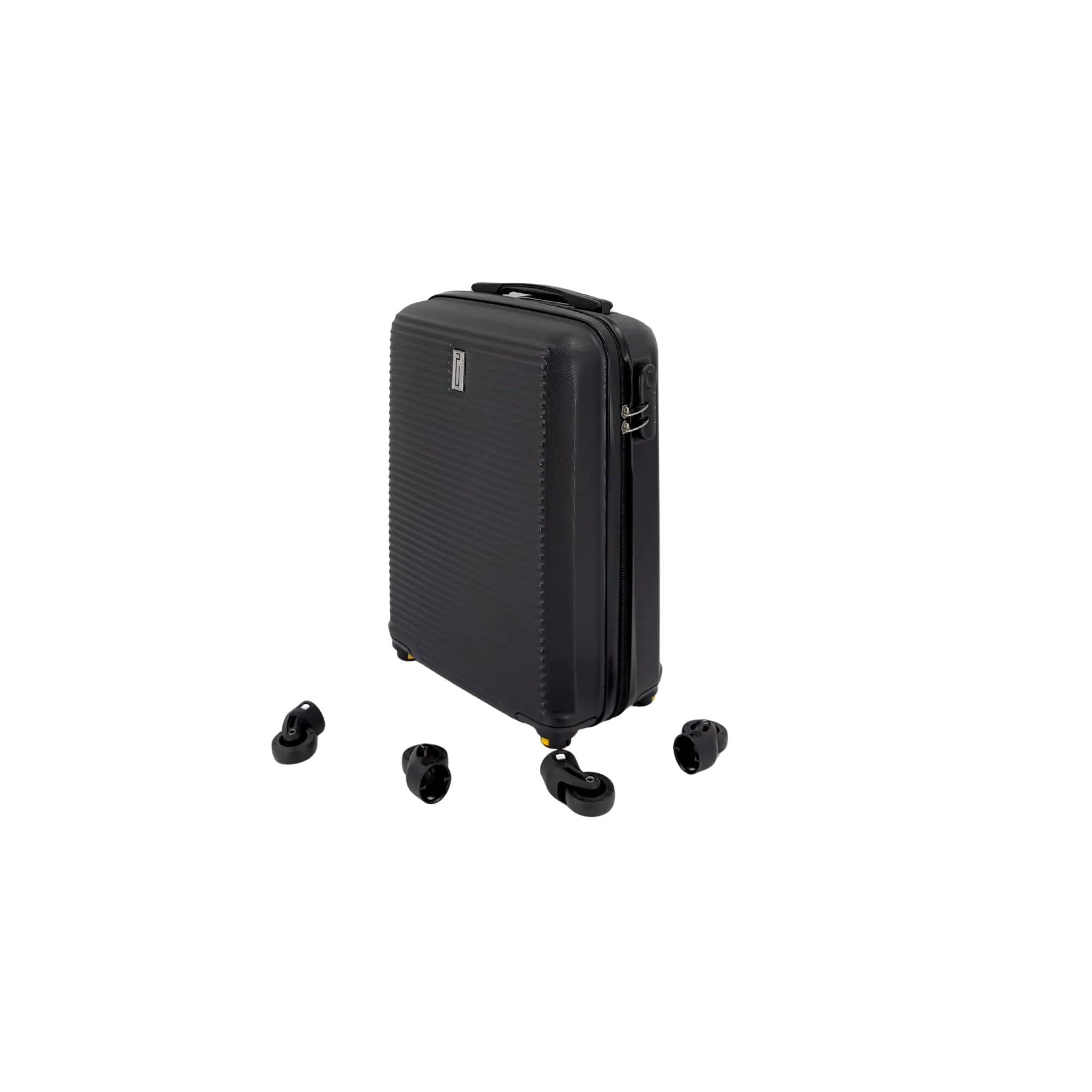CELIMS Set Valigie - Valigia Piccola e Beauty Case, Nero - immagine 2
