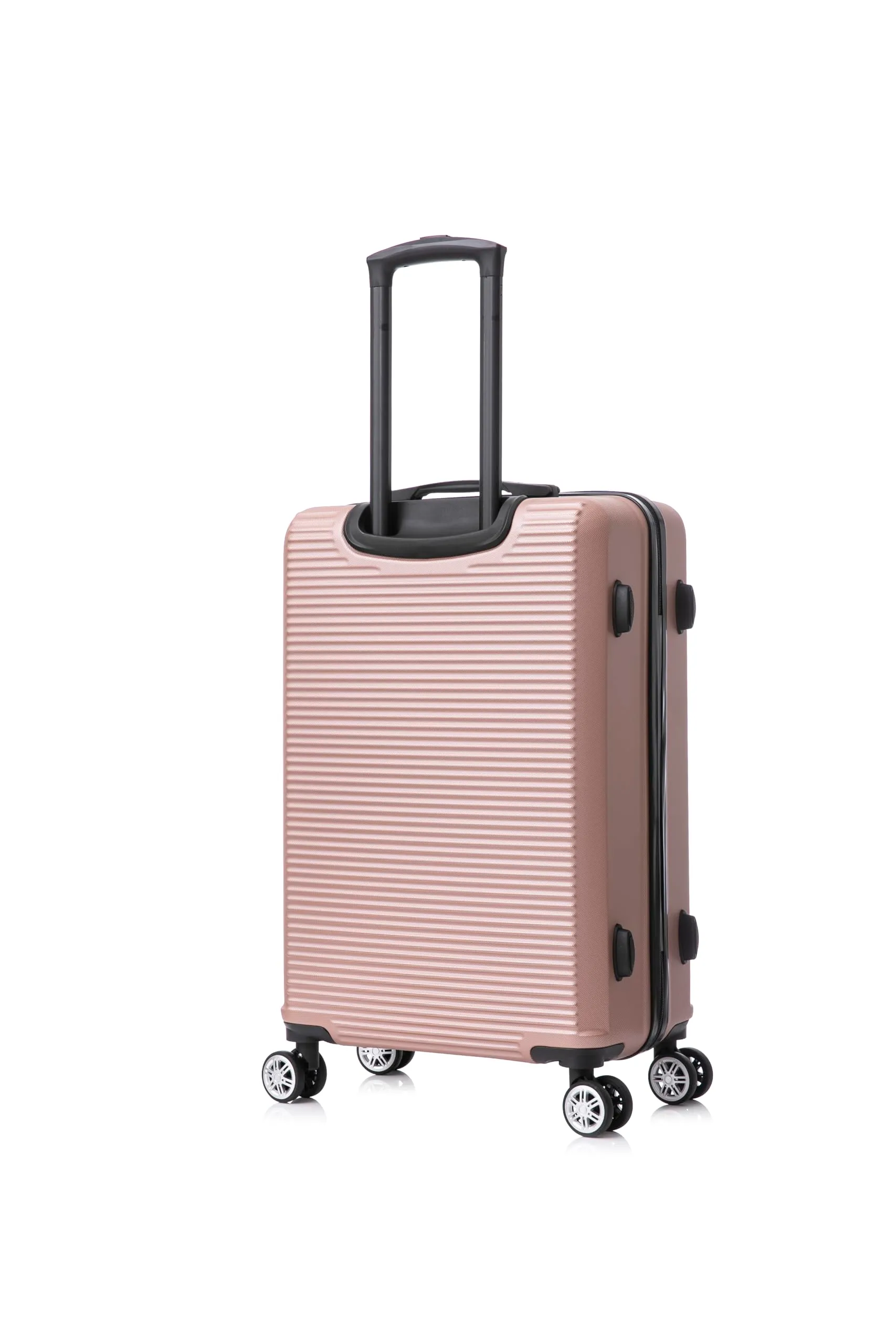 CELIMS Valigia Rigida ABS 75cm Oro Rosa con Lucchetto Integrato e 4 Ruote - immagine 5
