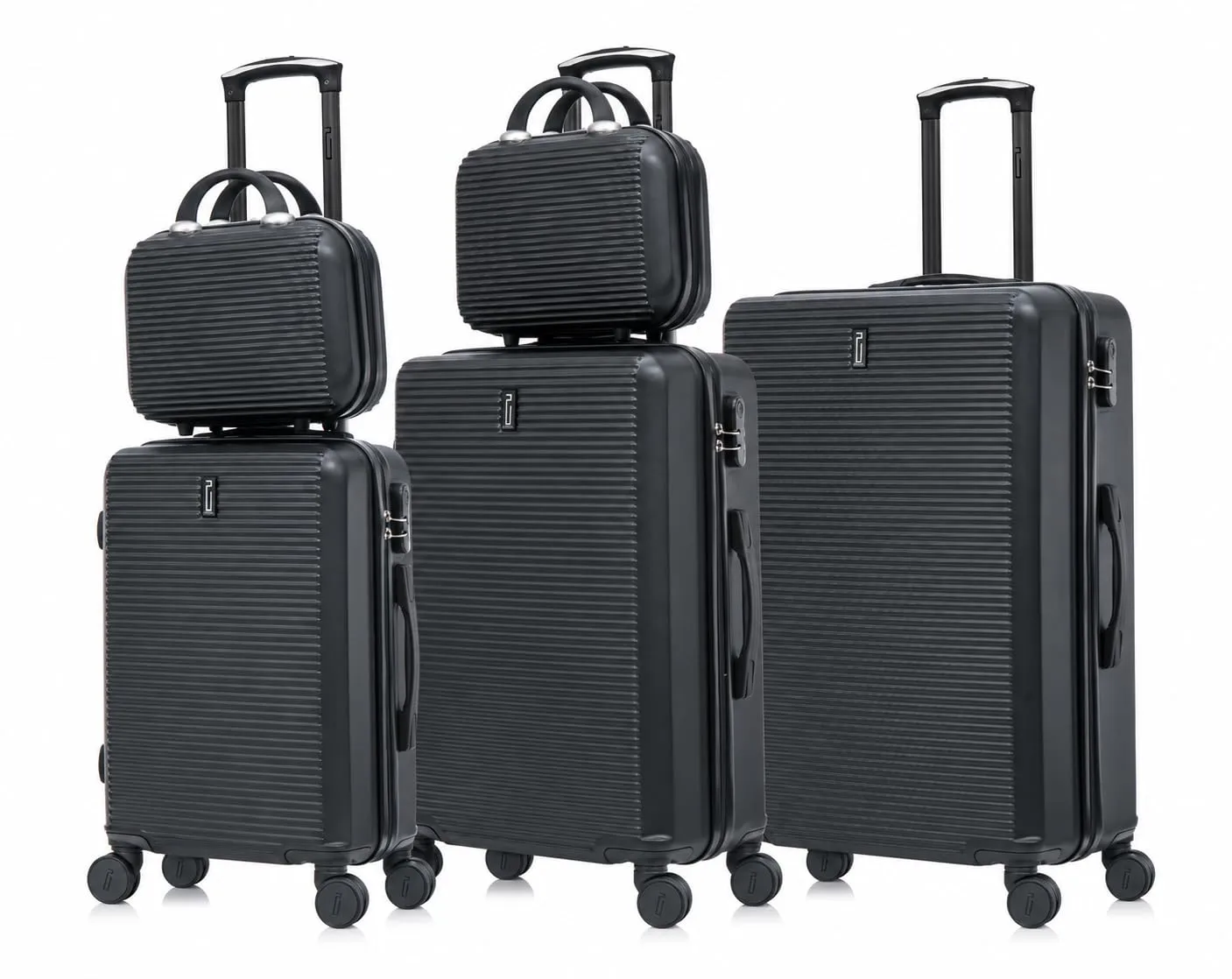 CELIMS Set Valigie 5 Pezzi - Nero - immagine 1