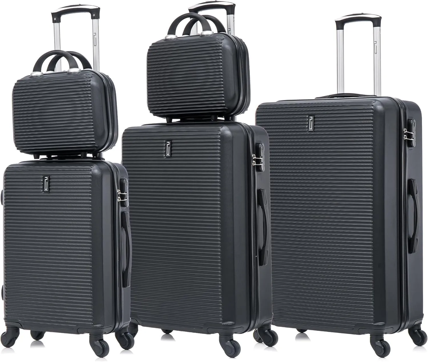 CELIMS Set Valigie 6 Pezzi, Nero - immagine 1
