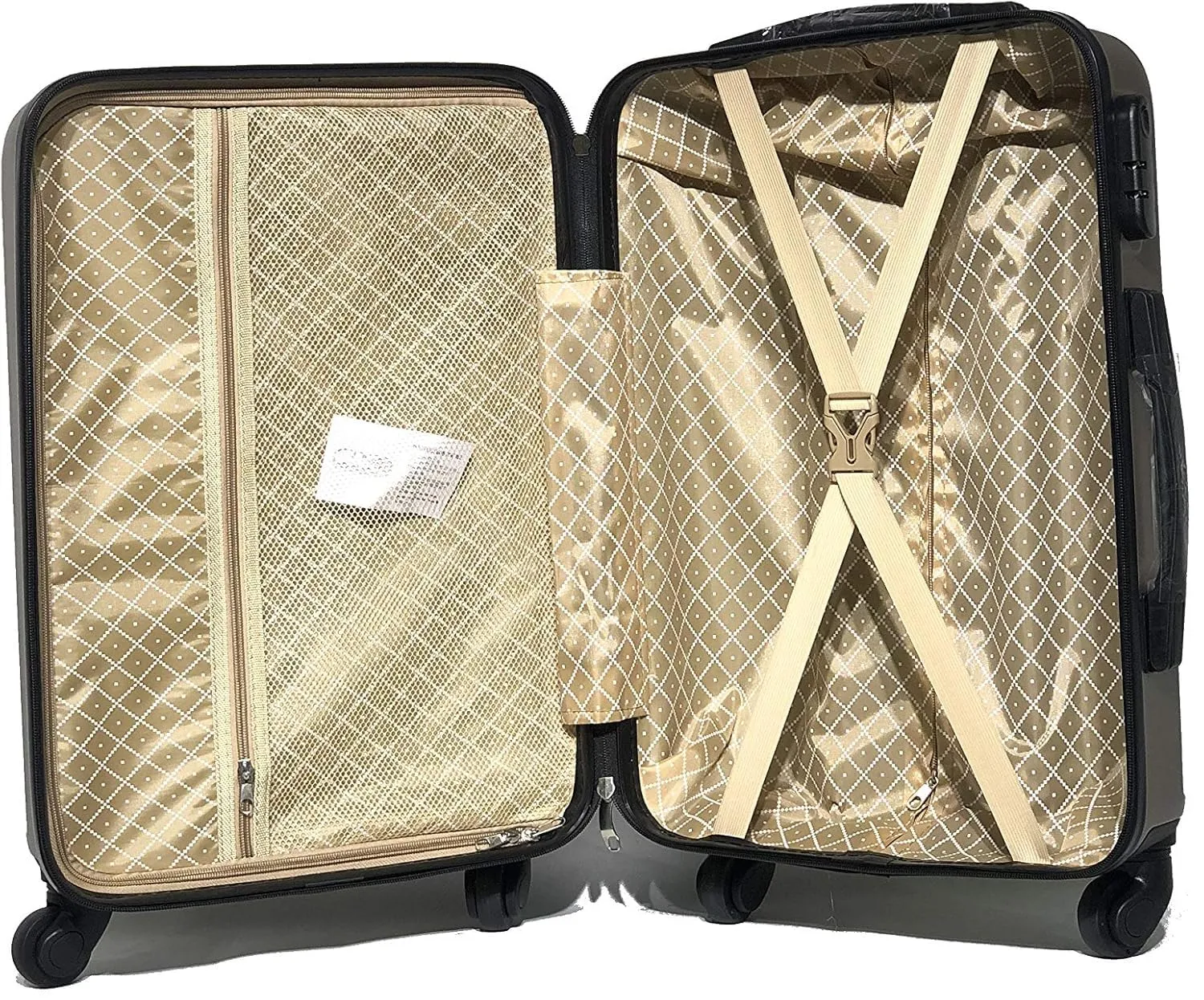 CELIMS Valigie Set Cabina 55 cm + Vanity 12 Pollici, Champagne - immagine 6
