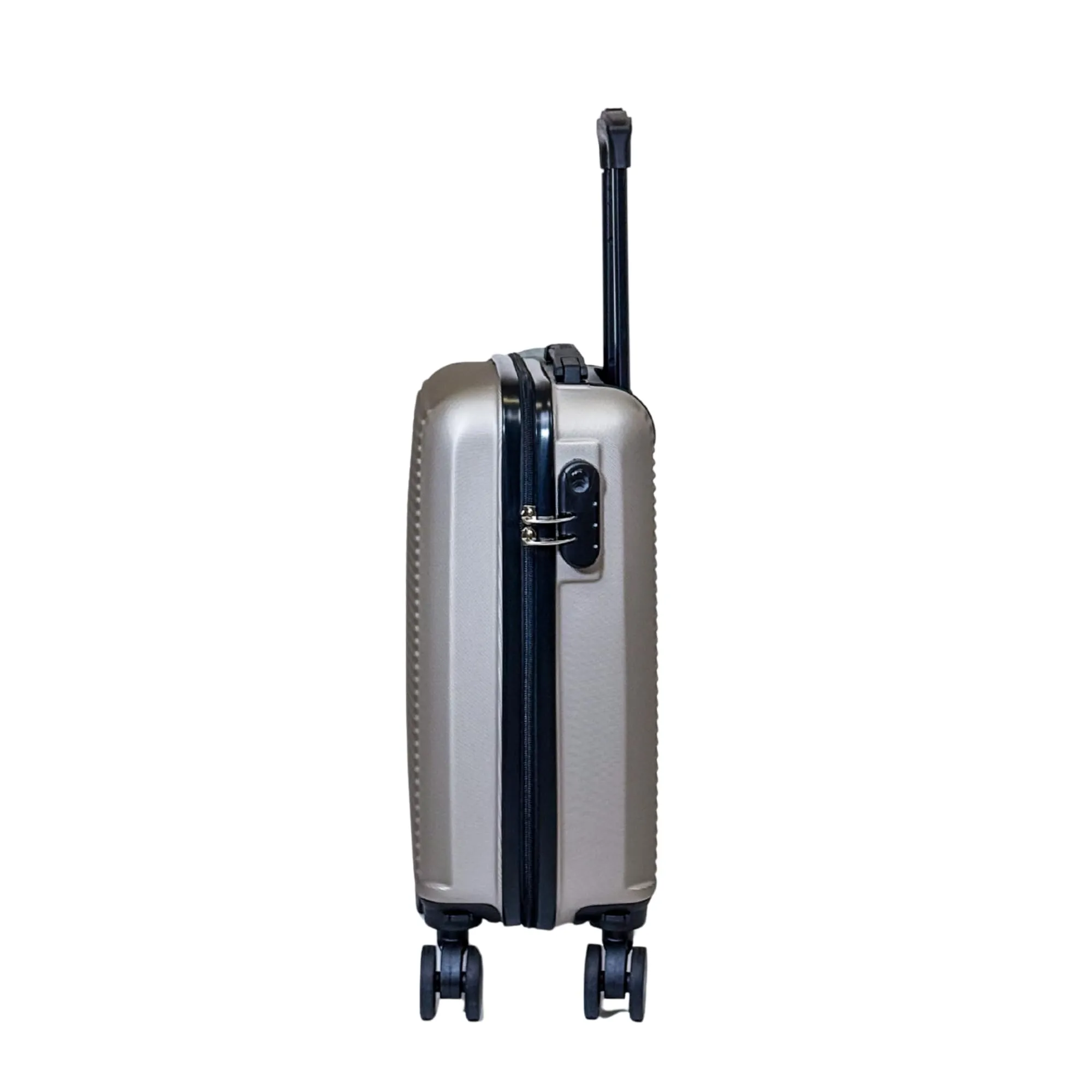 CELIMS Set Valigie Trolley Piccolo e Beauty Case Champagne - immagine 6