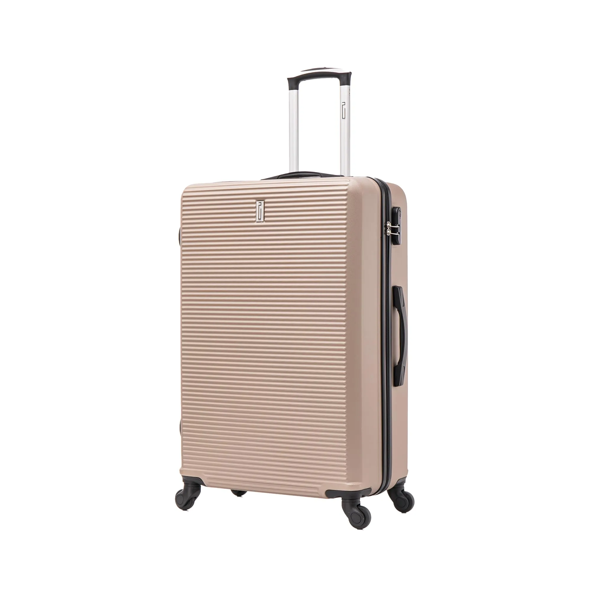 CELIMS Valigia Rigida 75cm Champagne ABS con 4 Ruote e Lucchetto Integrato - immagine 1