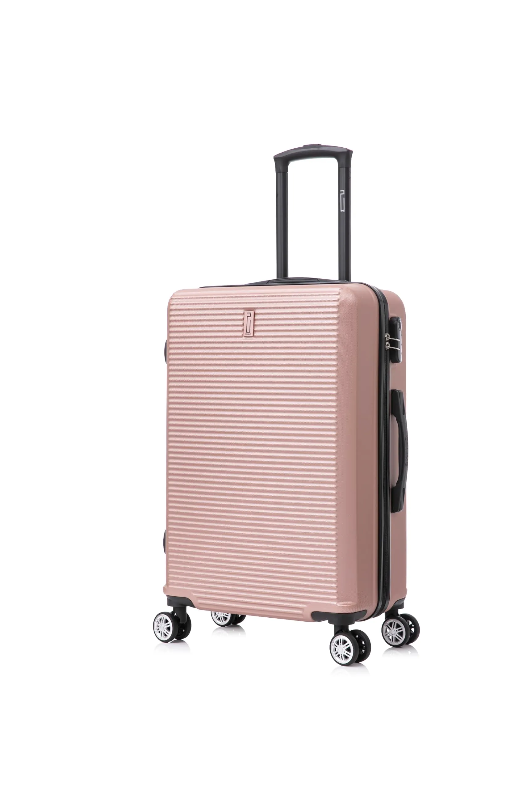 CELIMS Valigia Rigida Media 65cm Oro Rosa in ABS con Lucchetto Integrato - immagine 1