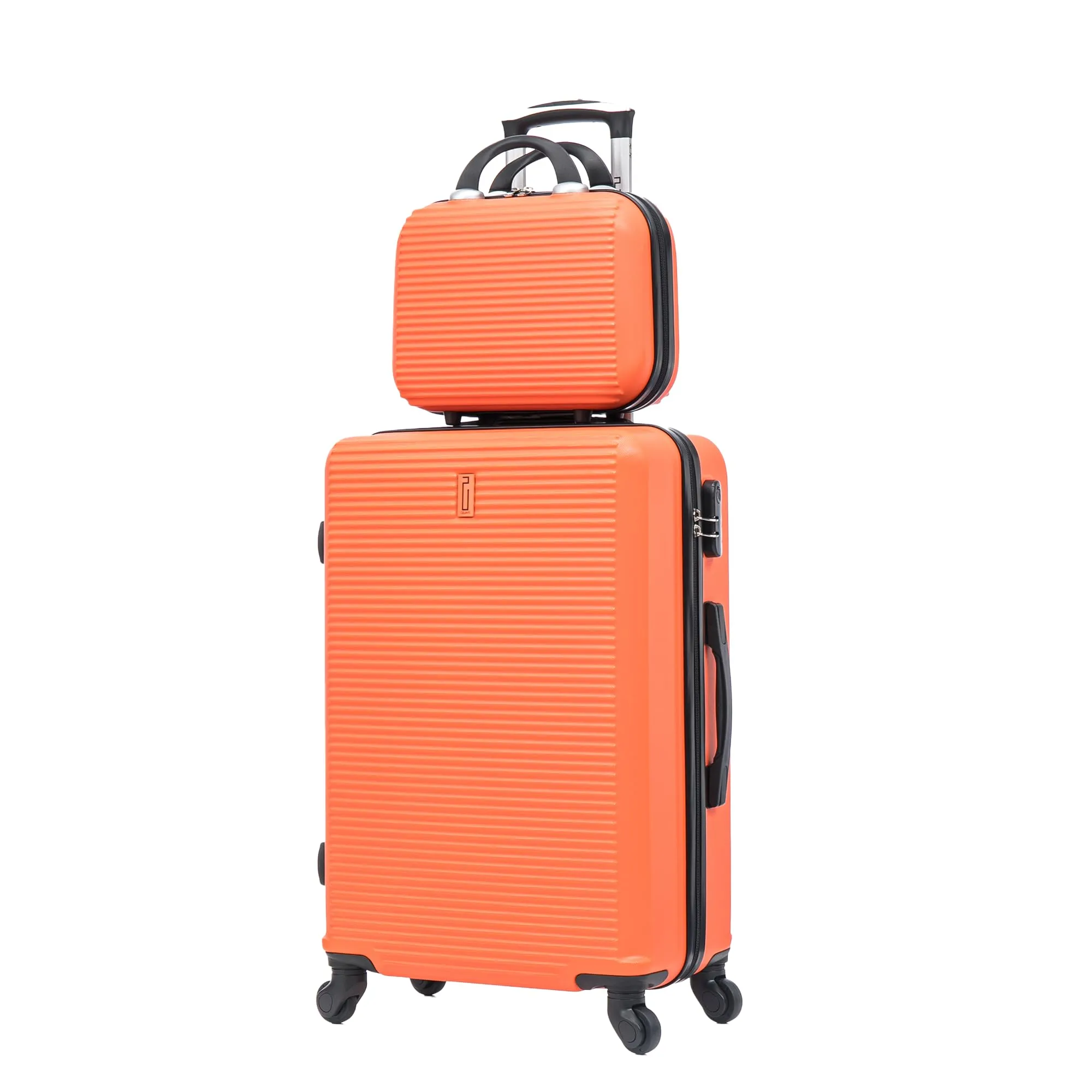 CELIMS Set Valigie Rigide Arancione - Valigia Media 65cm e Beauty Case 35cm - immagine 1