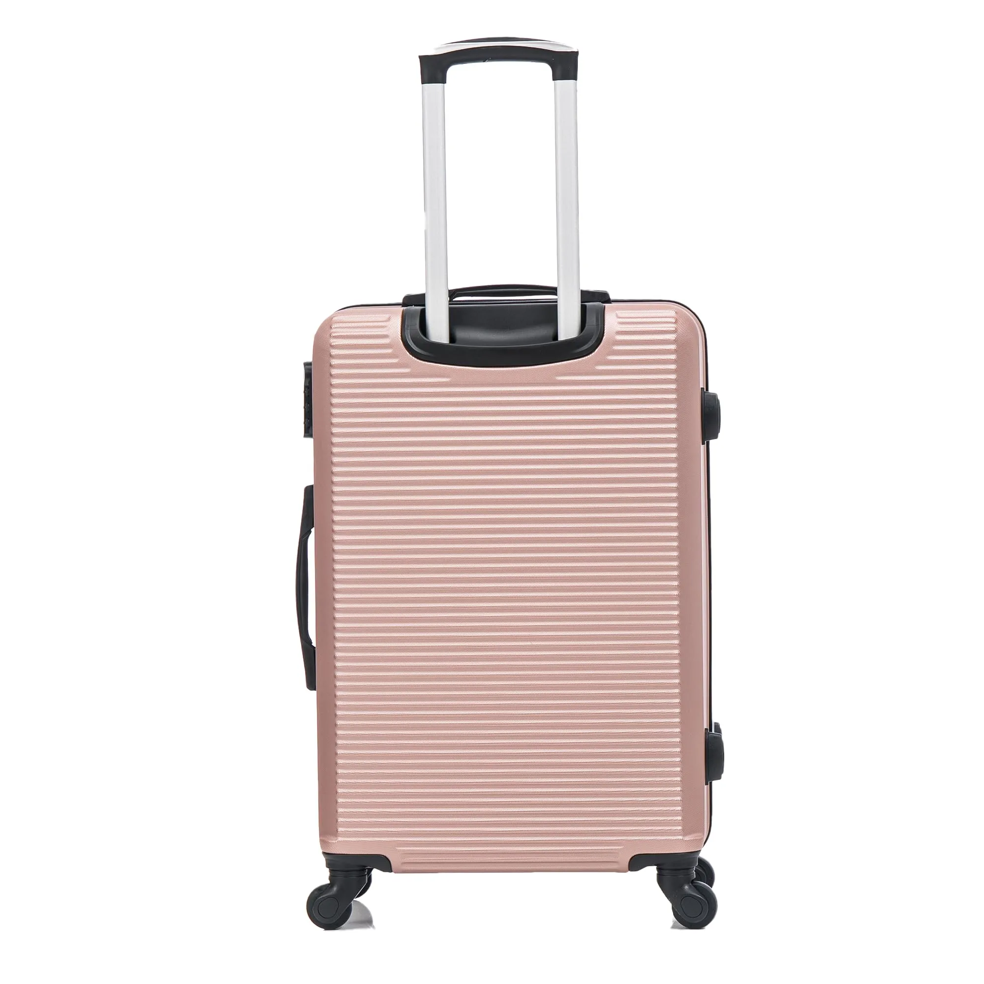 CELIMS Set Valigie Rigide Oro Rosa - Valigia Media 65cm e Beauty Case 35cm - immagine 6