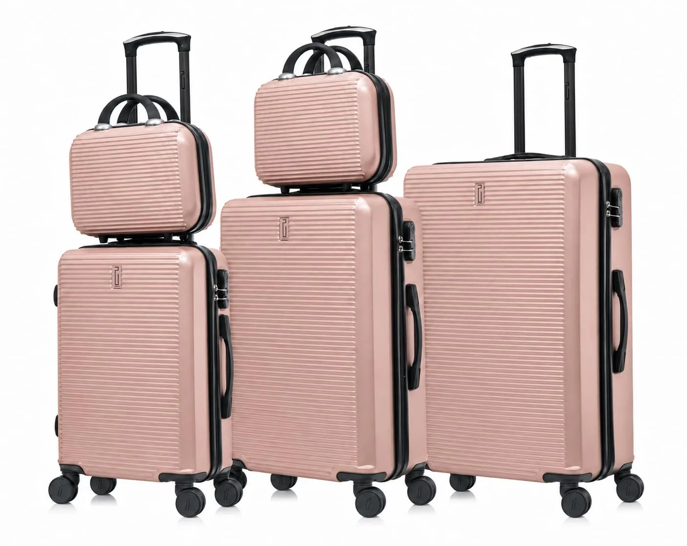 CELIMS Set Valigie 5 Pezzi - Oro Rosa - immagine 1