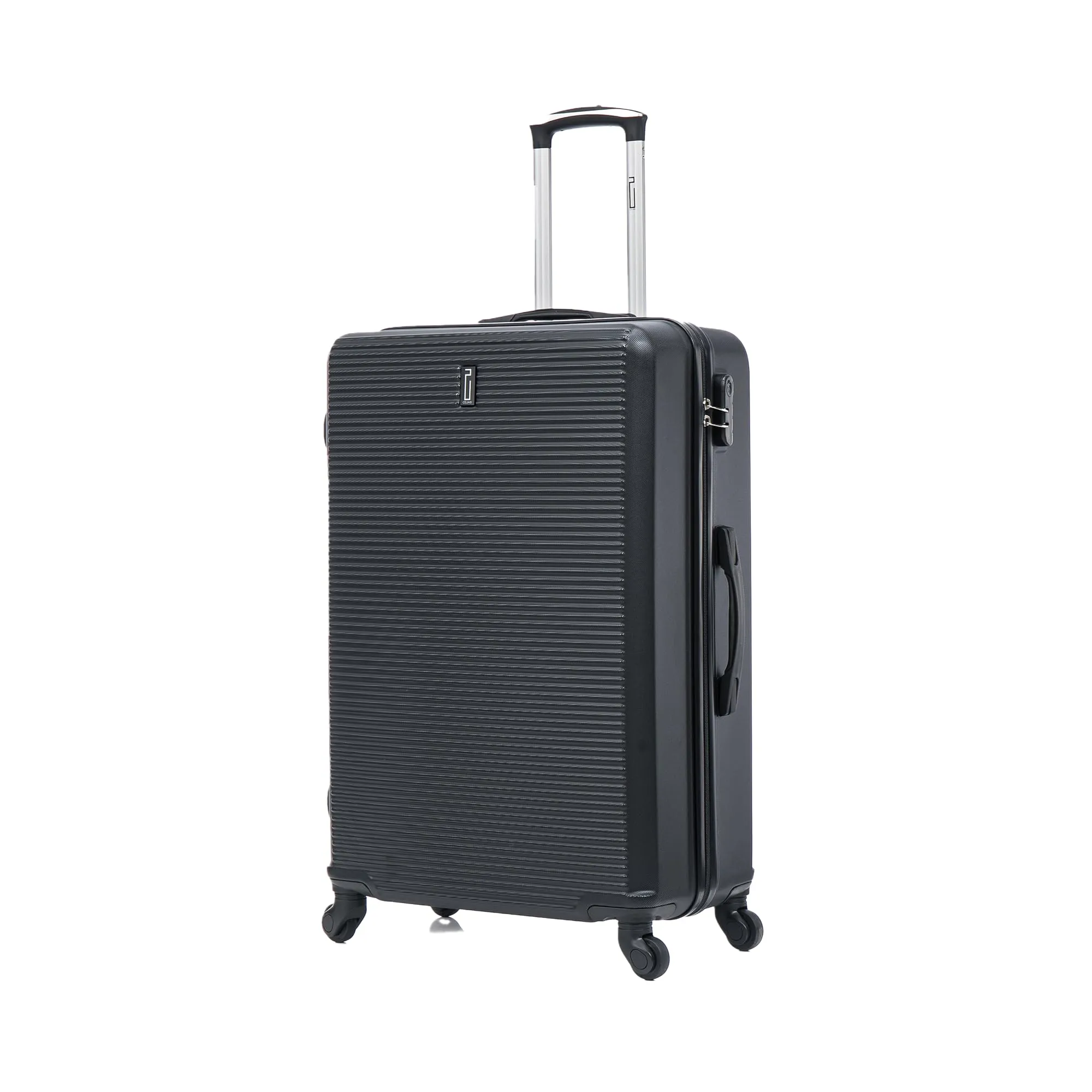CELIMS Valigia Rigida 75cm ABS con Lucchetto Integrato e 4 Ruote, Nero - immagine 1