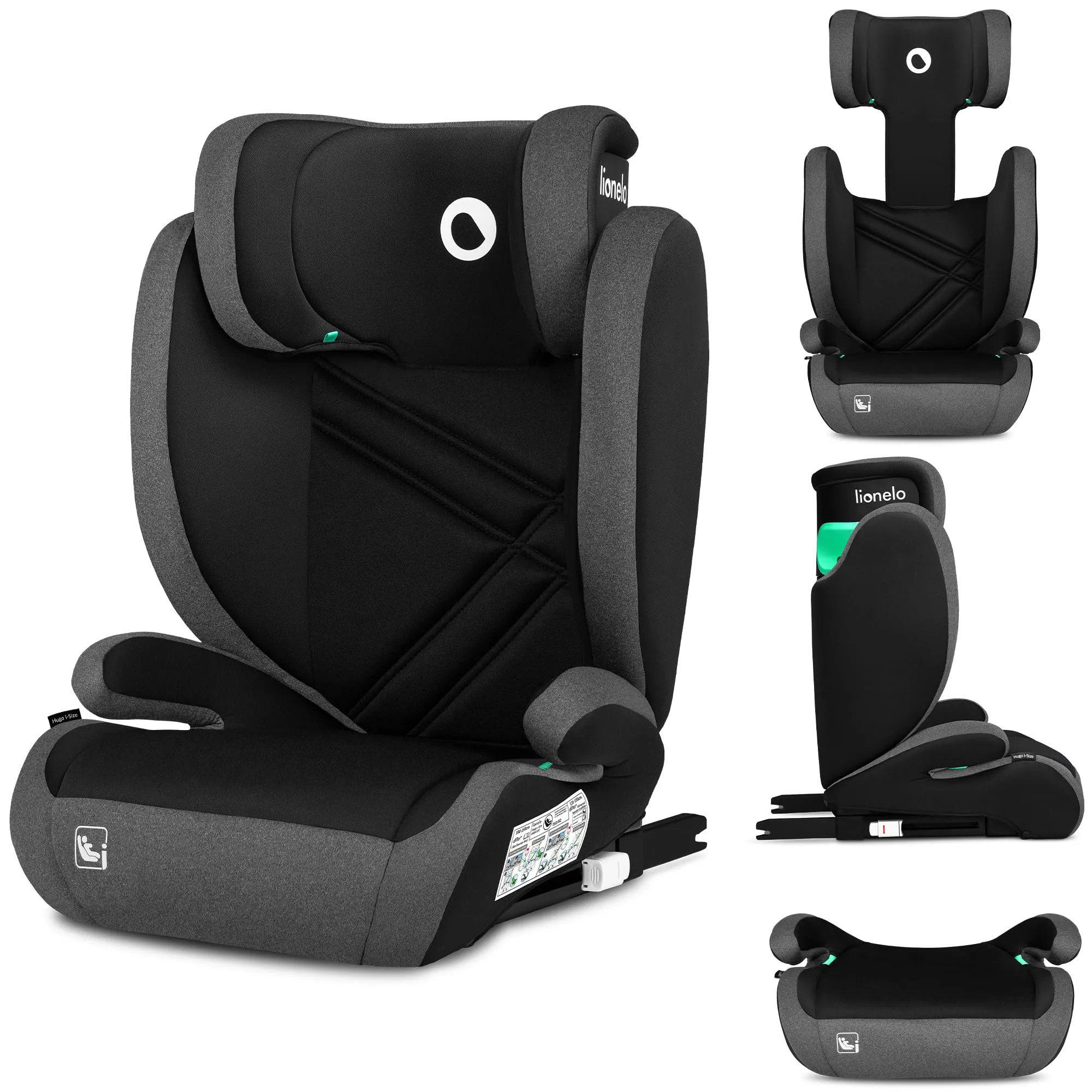 Lionelo Hugo i-Size Seggiolino Auto ISOFIX Gruppo 2-3 100-150cm - immagine 1