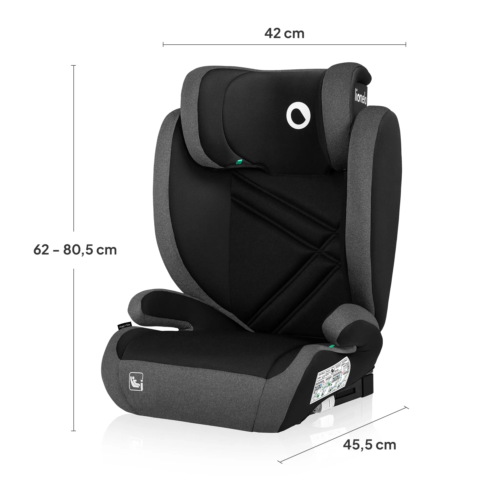 Lionelo Hugo i-Size Seggiolino Auto ISOFIX Gruppo 2-3 100-150cm - immagine 9