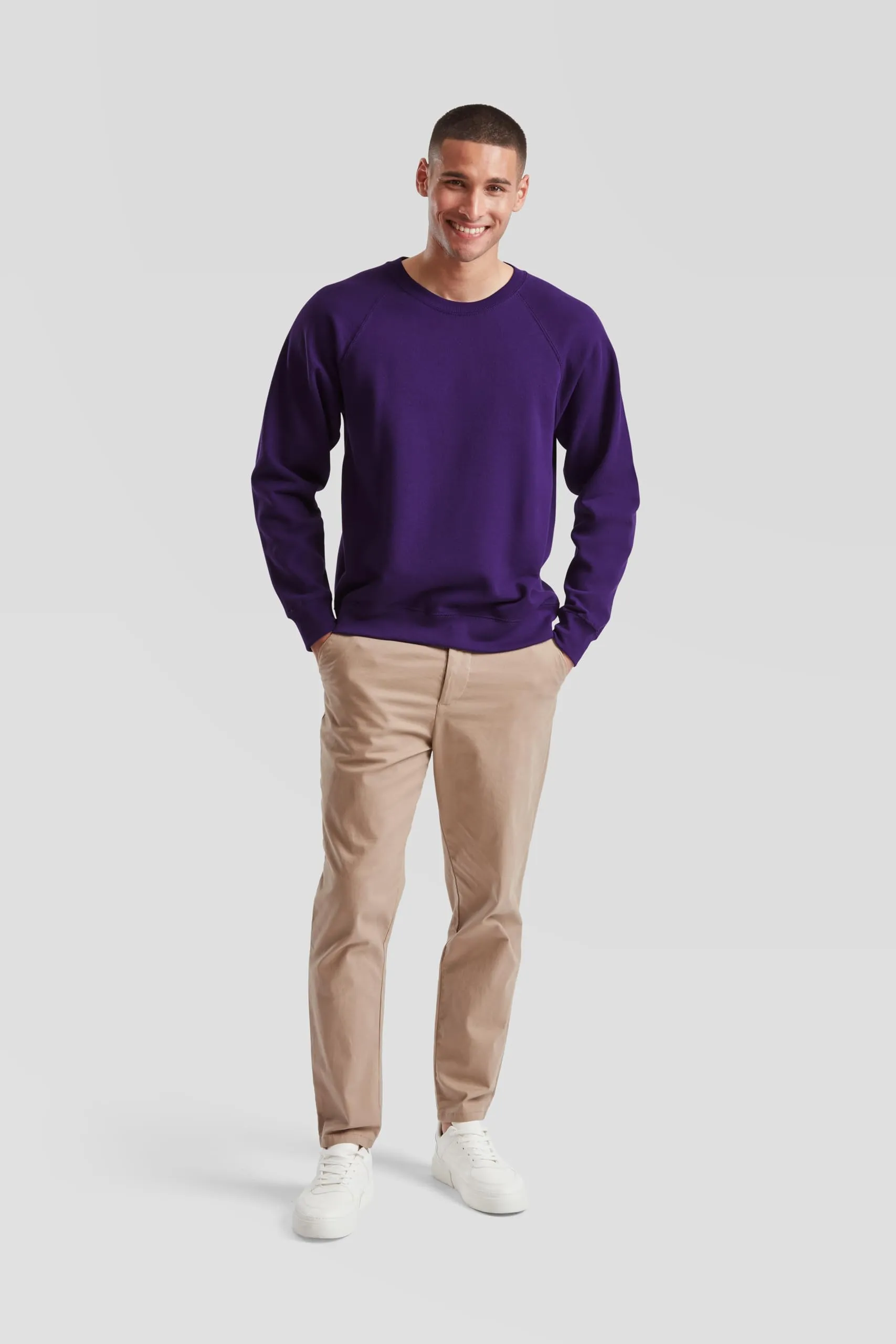 Fruit of the Loom Classic Felpa con cappuccio, Lilla, L - immagine 2