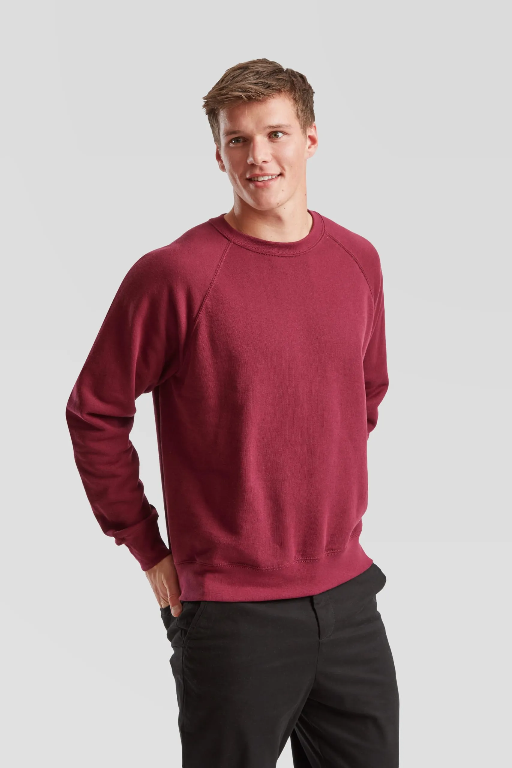 Fruit of the Loom Classic Felpa con cappuccio, Bordeaux, S - immagine 4