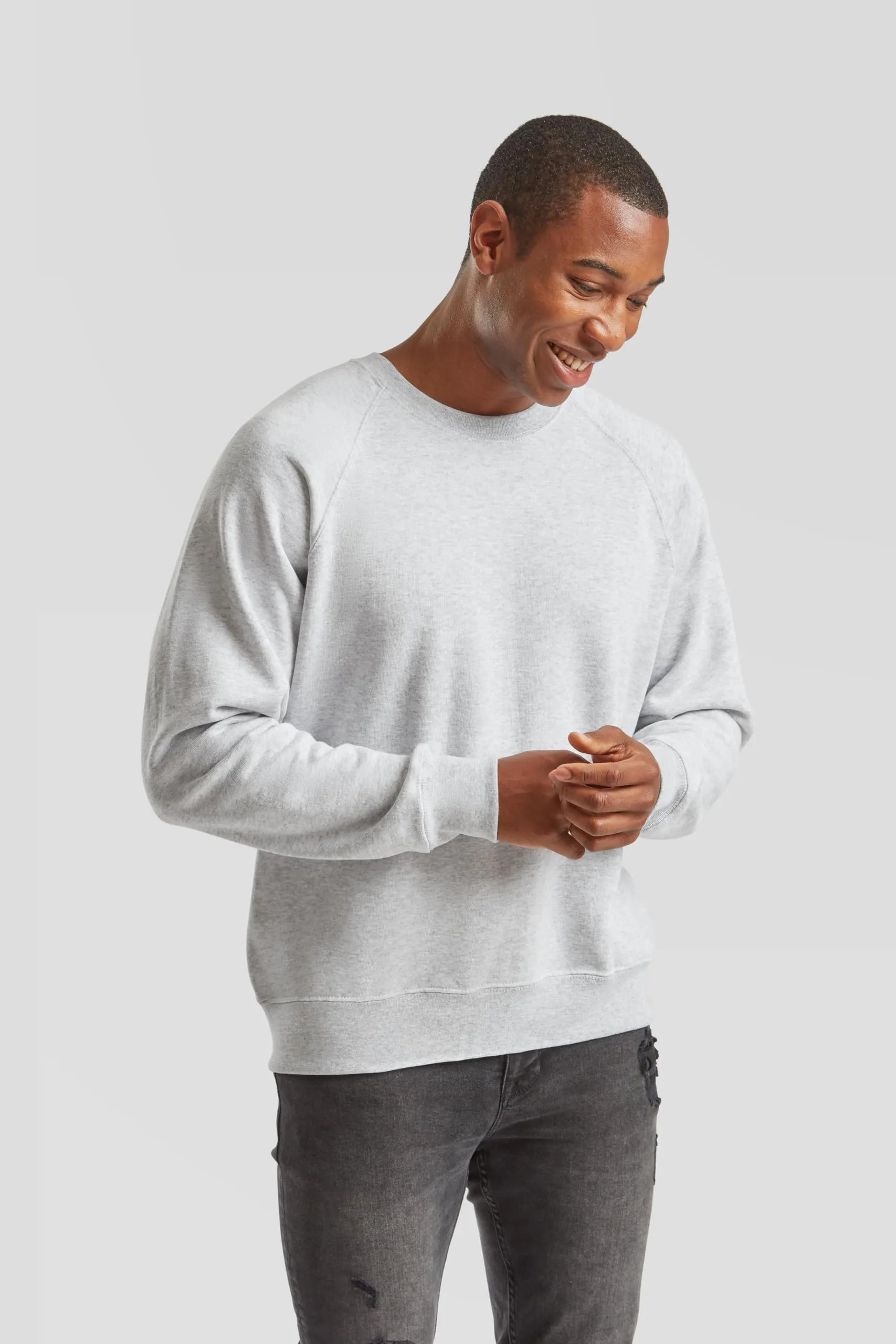 Fruit of the Loom Classic Felpa con cappuccio - Grigio Mélange, S - immagine 3