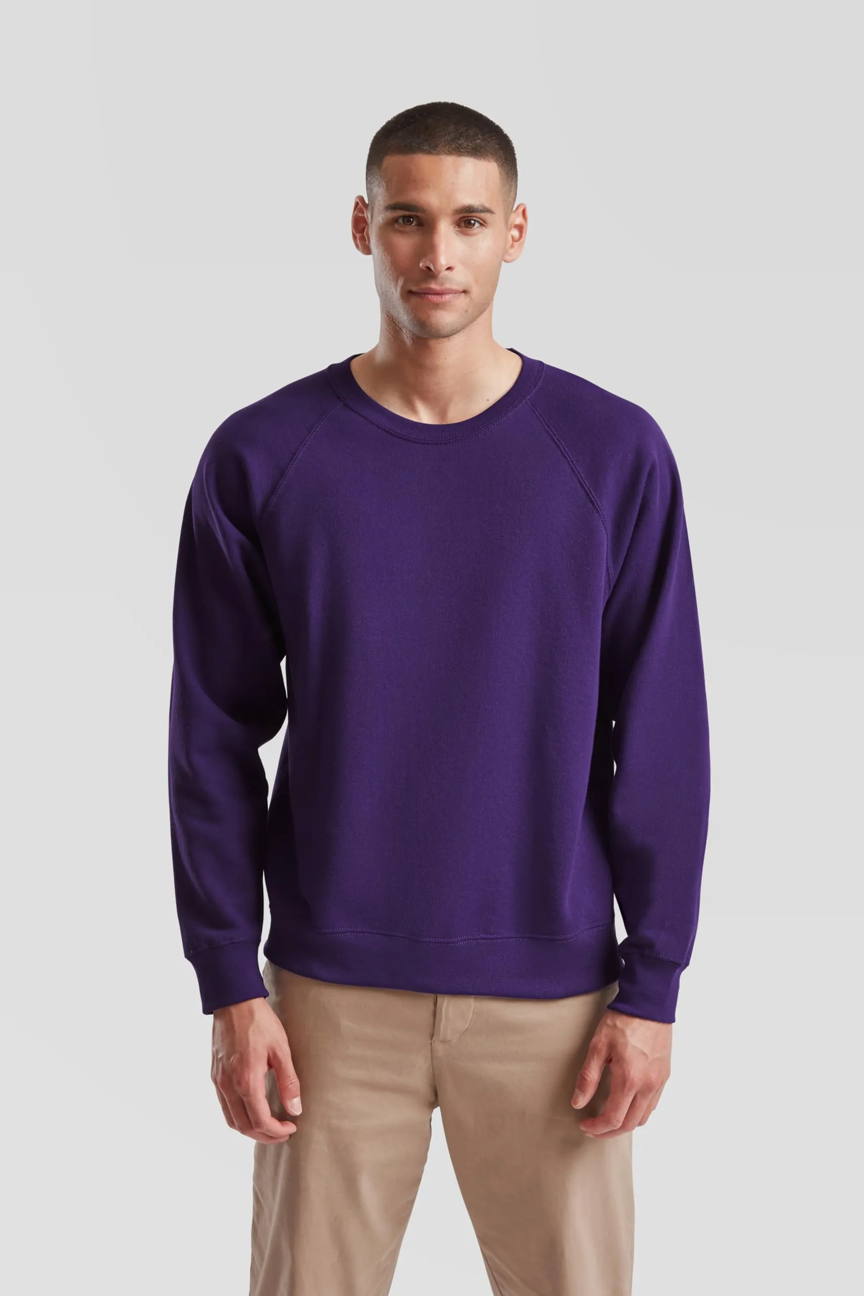 Fruit of the Loom Classic Felpa con Cappuccio Raglan, XL, Lilla - immagine 3