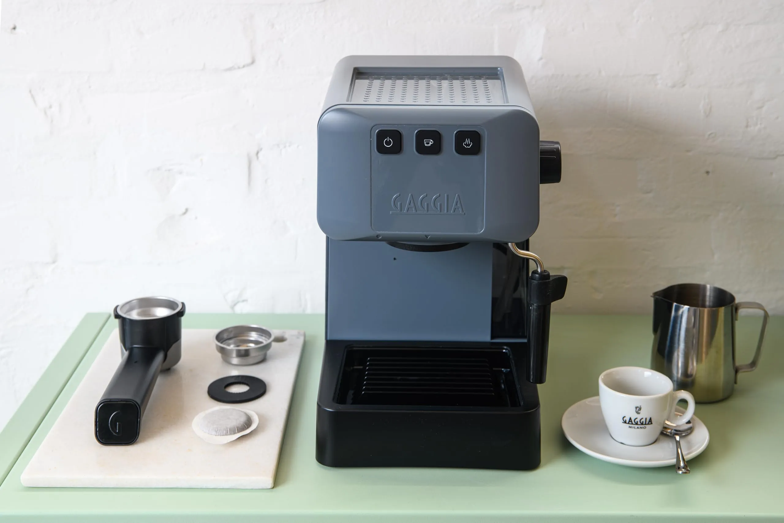 Gaggia EG2109 Macchina da Caffè Espresso Manuale, Macinato o Cialde, Modello 2023, Grey - immagine 4