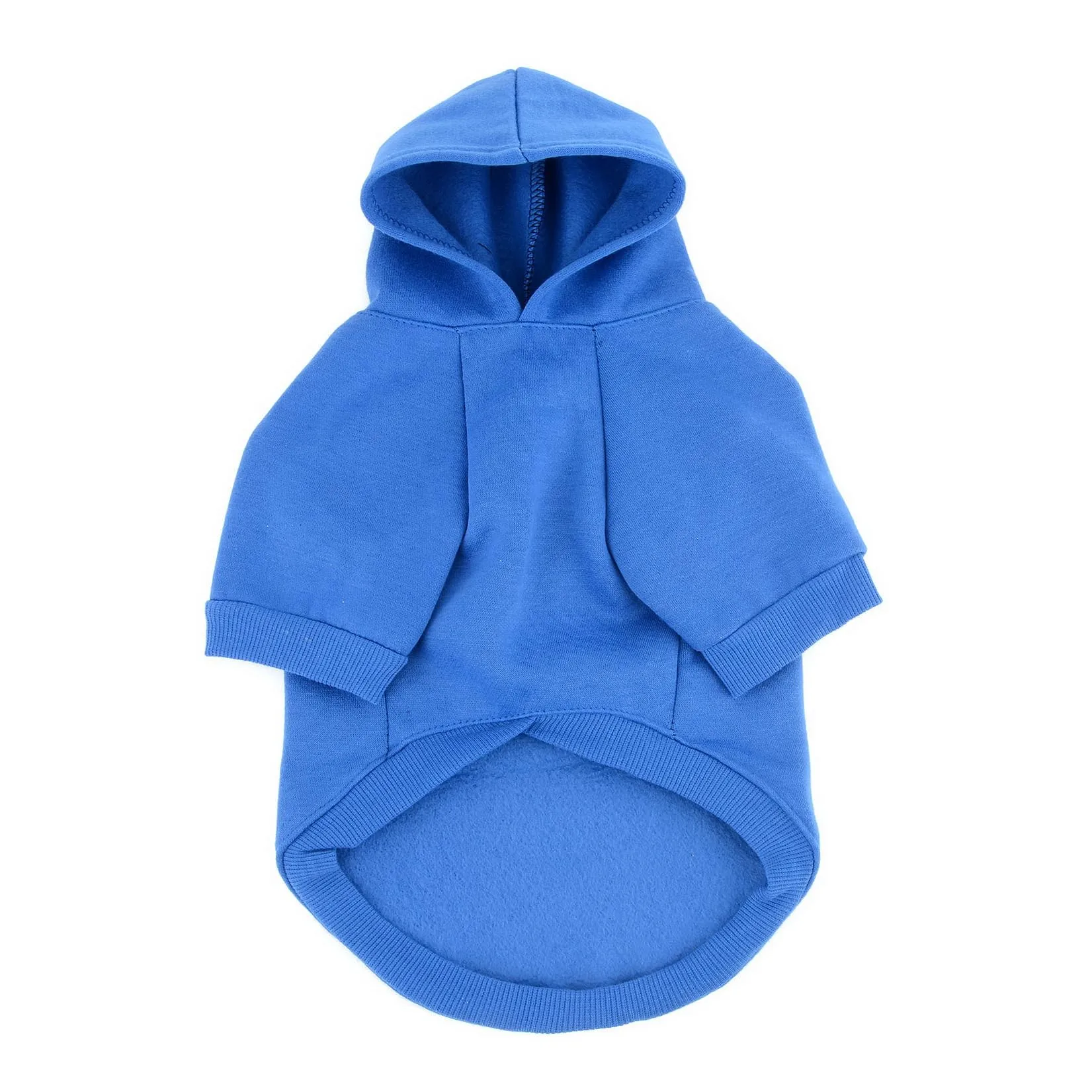 Zunea Felpa con Cappuccio per Cani con Foro per Pettorina, I Love My Mom, Blu Scuro, XL - immagine 4