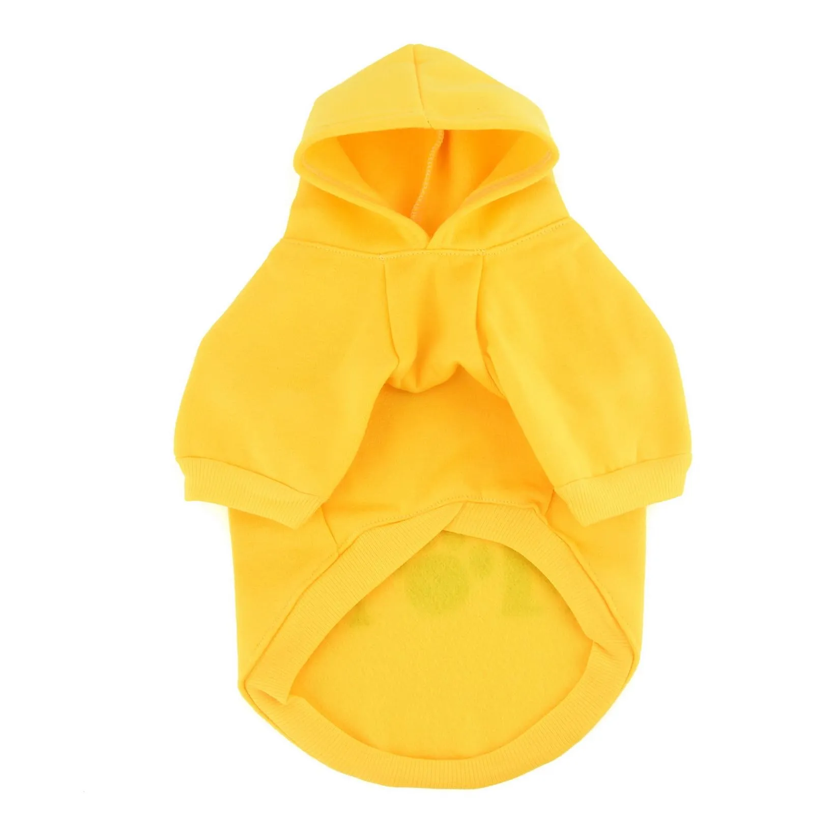 Zunea Felpa con Cappuccio per Cani di Piccola Taglia, I Love My Mom, Giallo, XS - immagine 4