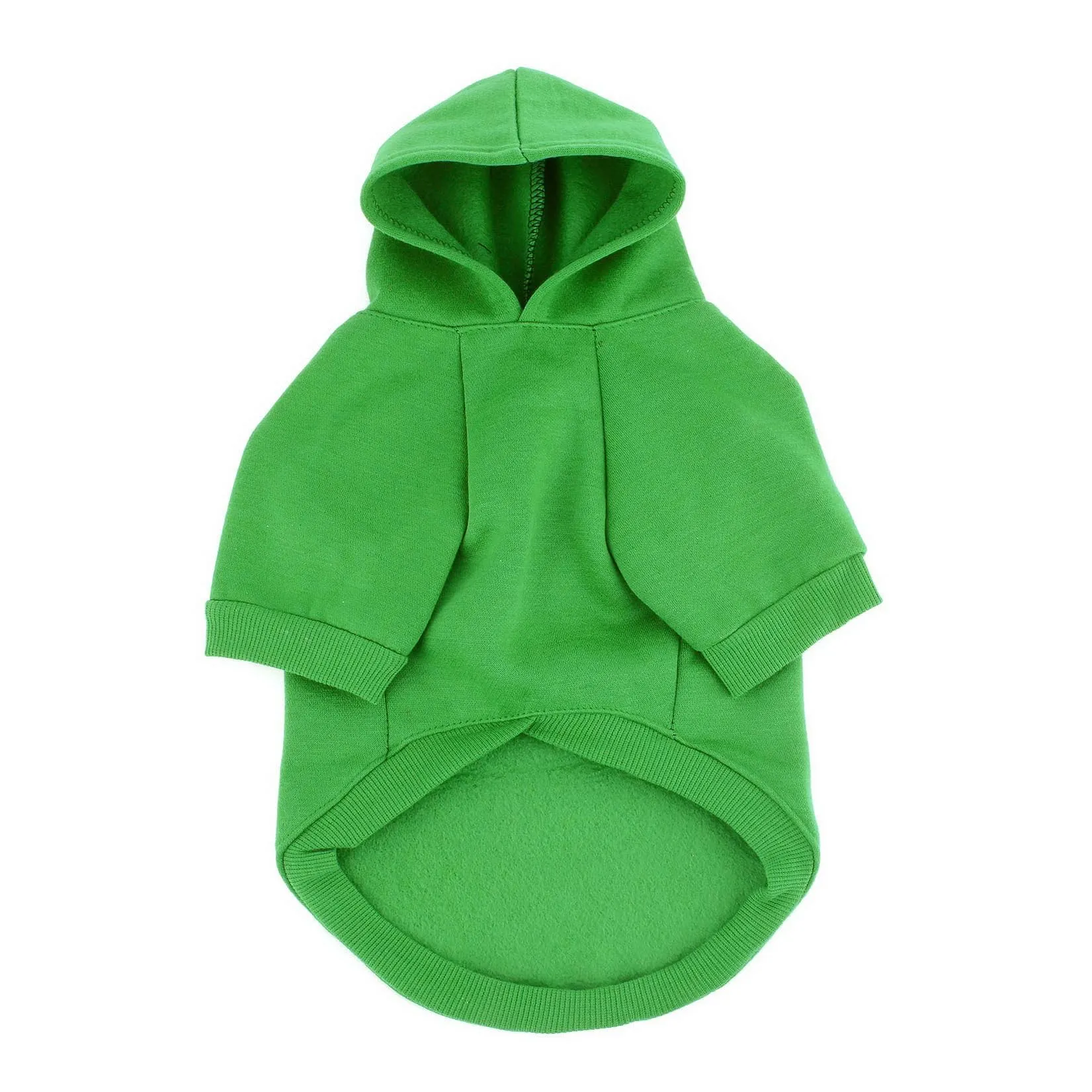 Zunea Felpa con Cappuccio per Cani di Piccola Taglia, I Love My Mom, Verde L - immagine 4