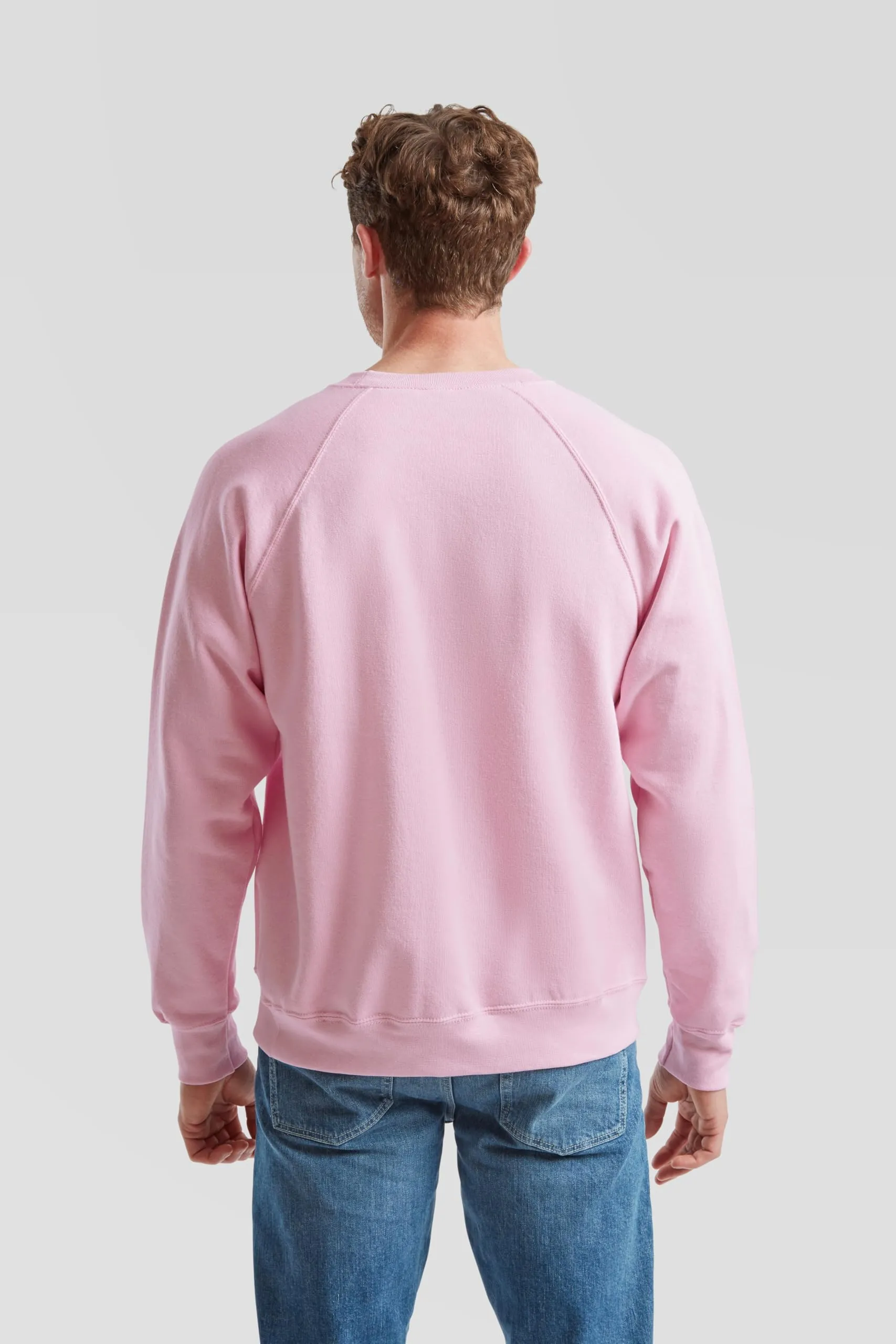 Fruit of the Loom Felpa classica con maniche raglan, Rosa, XXL - immagine 5